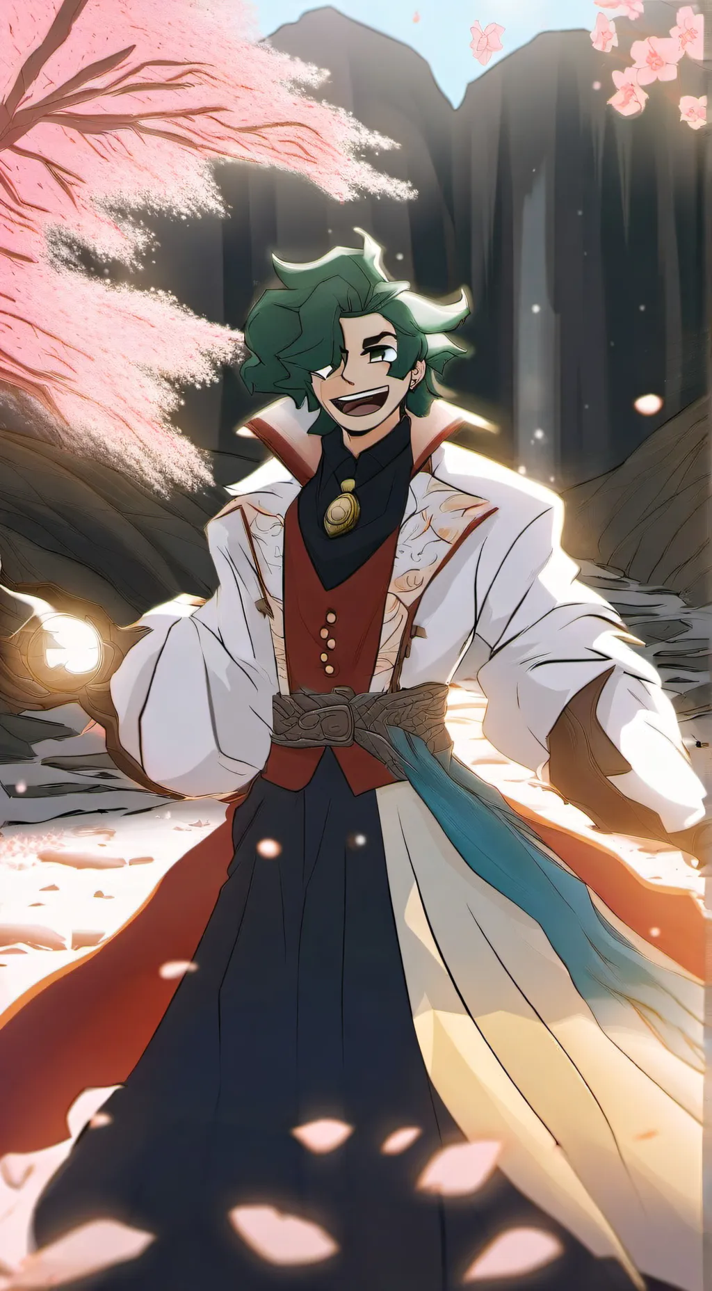 ai character: 💚Ватрушка💚 background