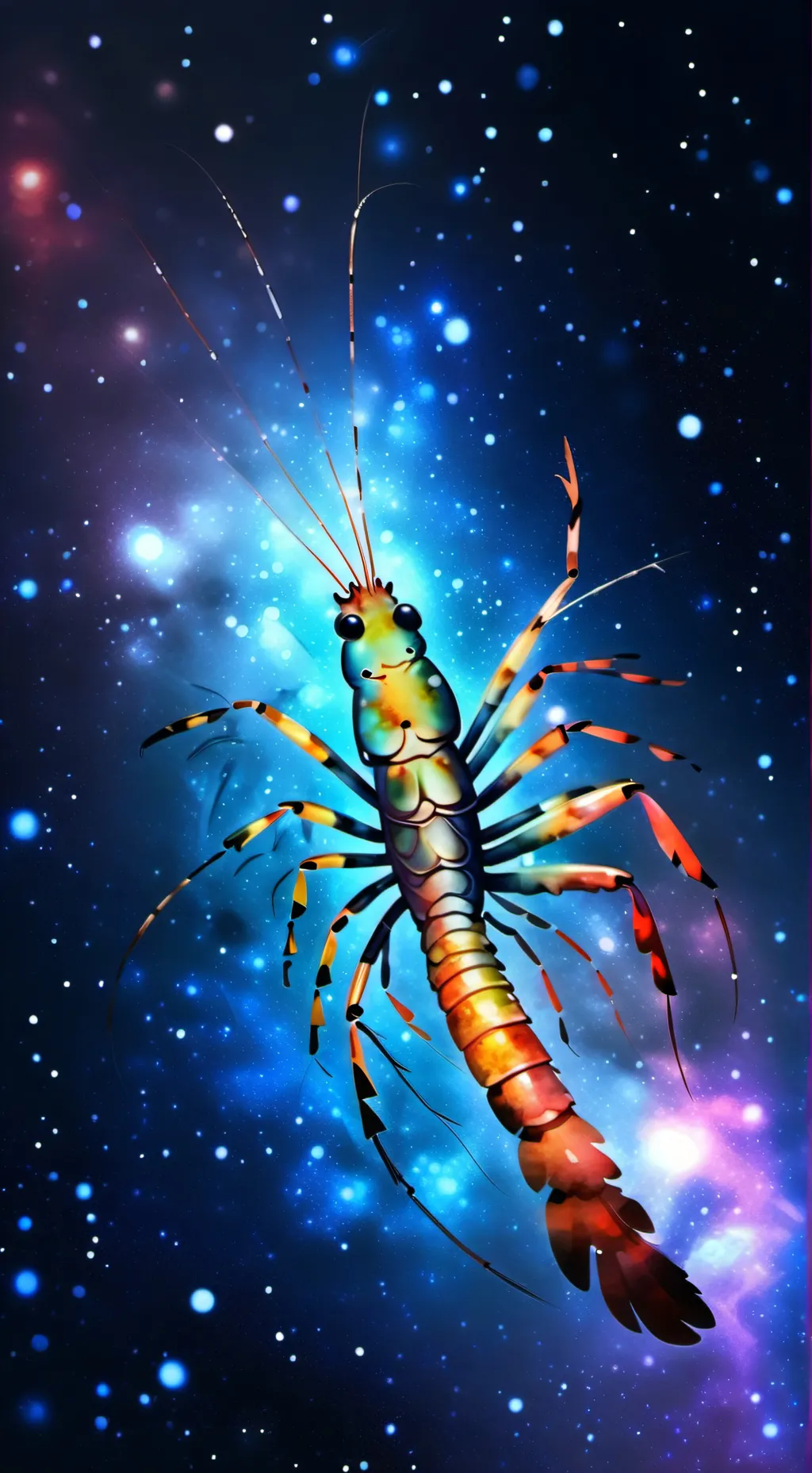 ai character: shrimpo background