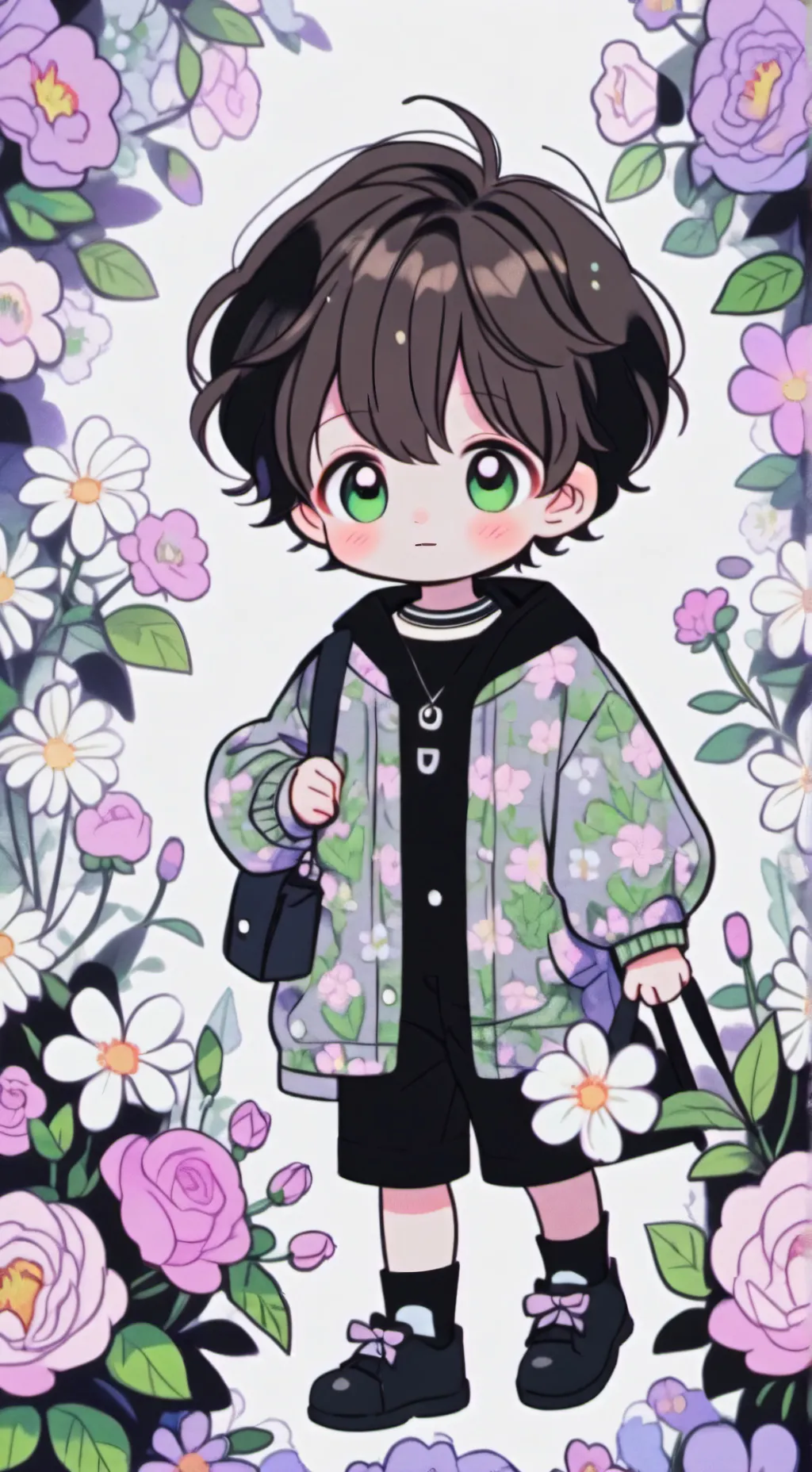 ai character: Ruby lupin  background