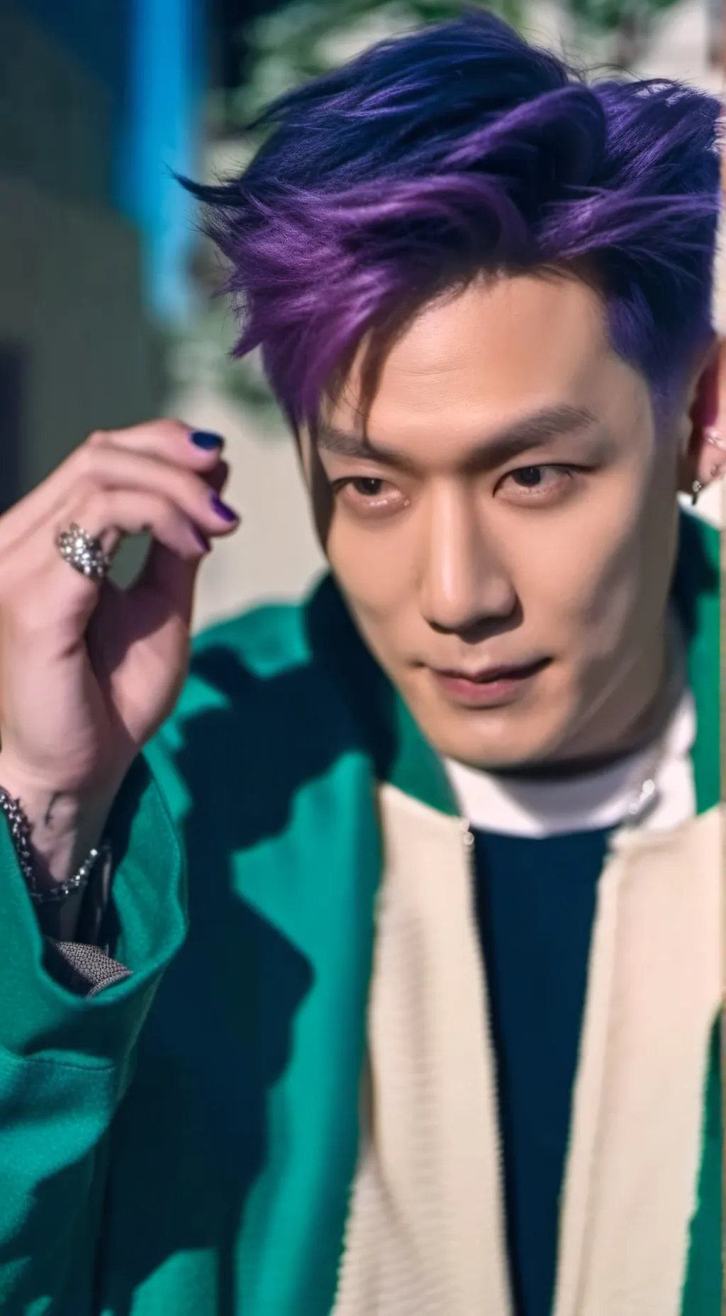 ai character: Thanos loves you background