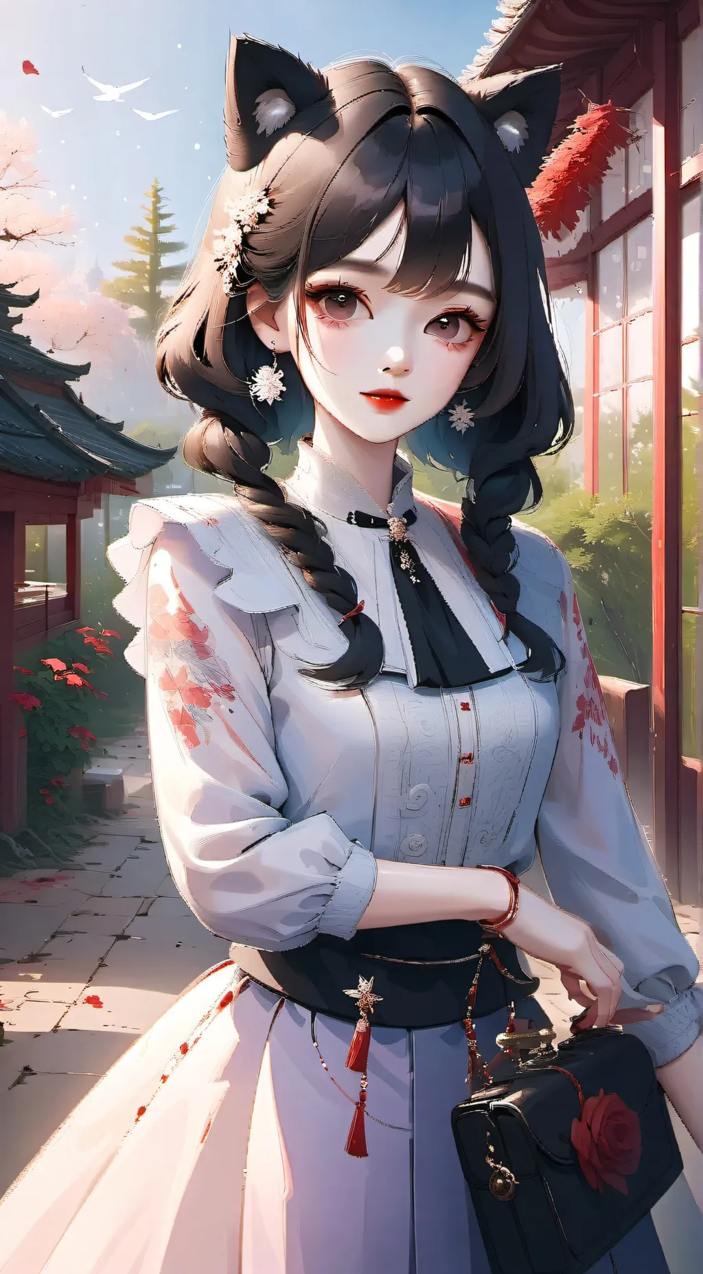 ai character: andrea  background