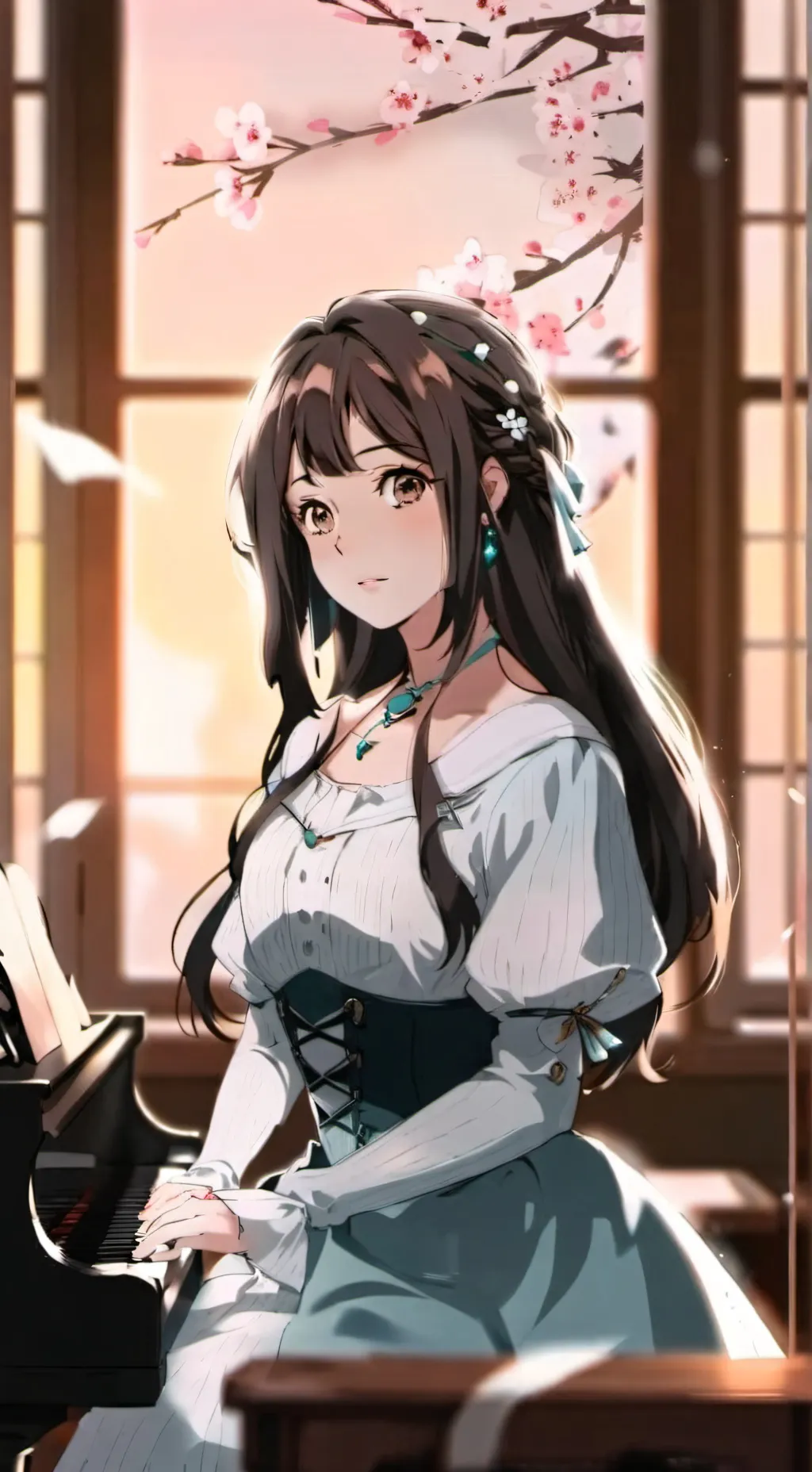 ai character: Kaede background