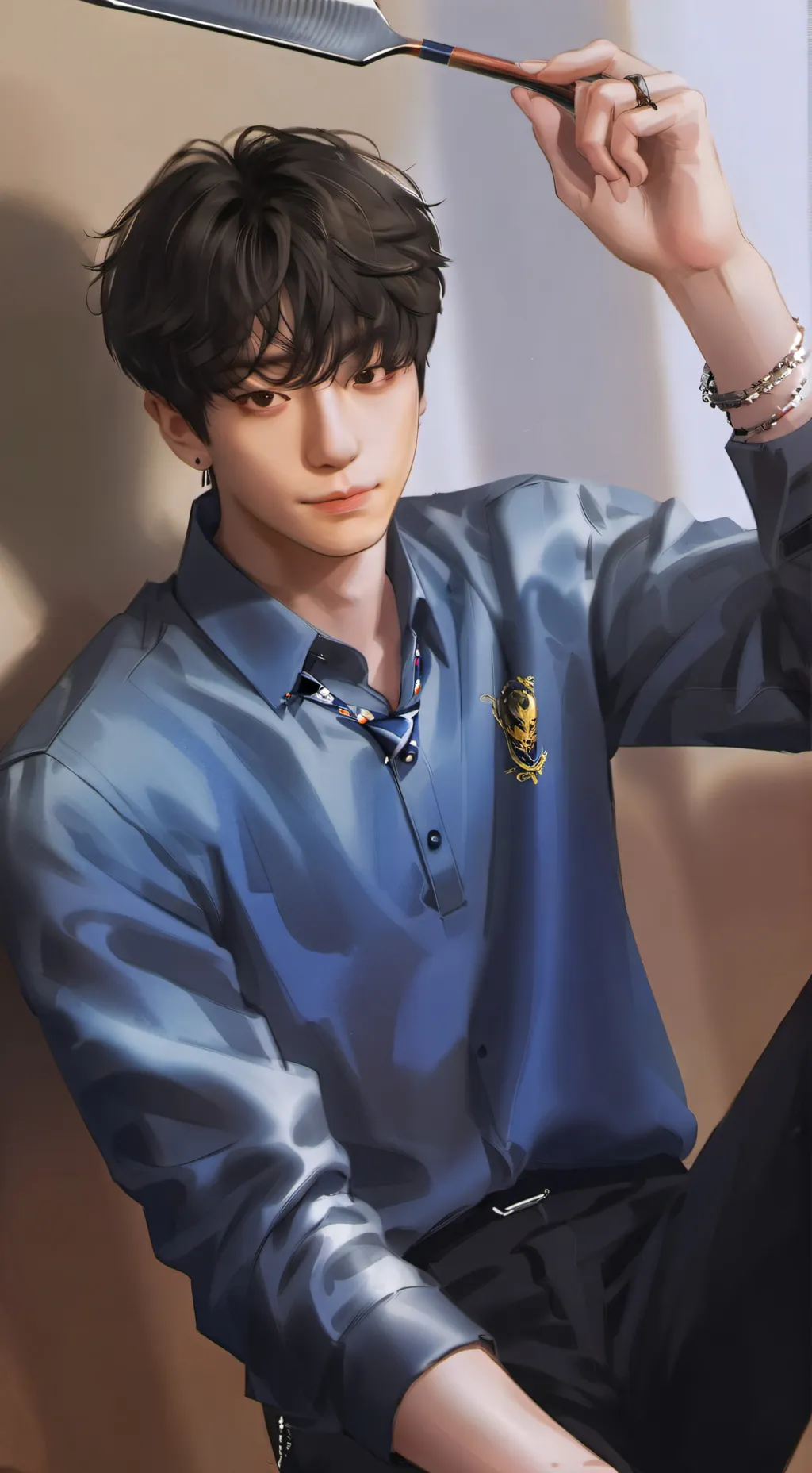 ai character: Liam  background