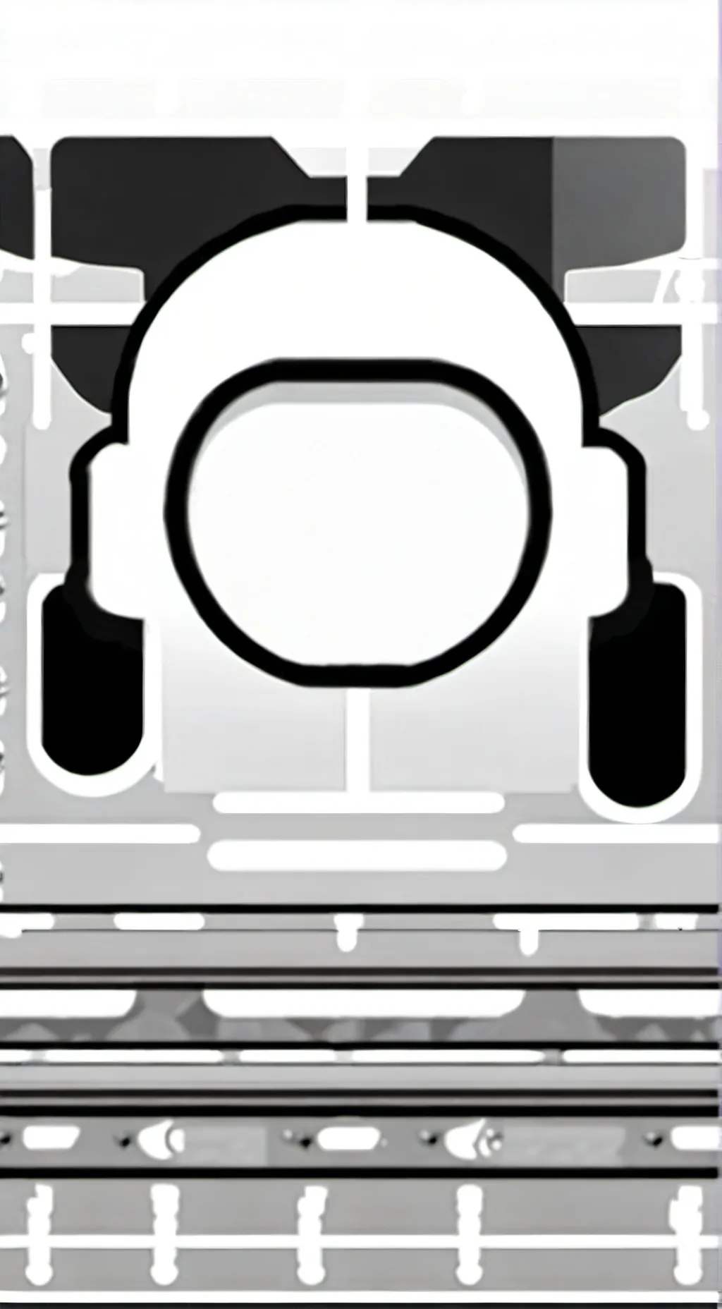 ai character: gray  background