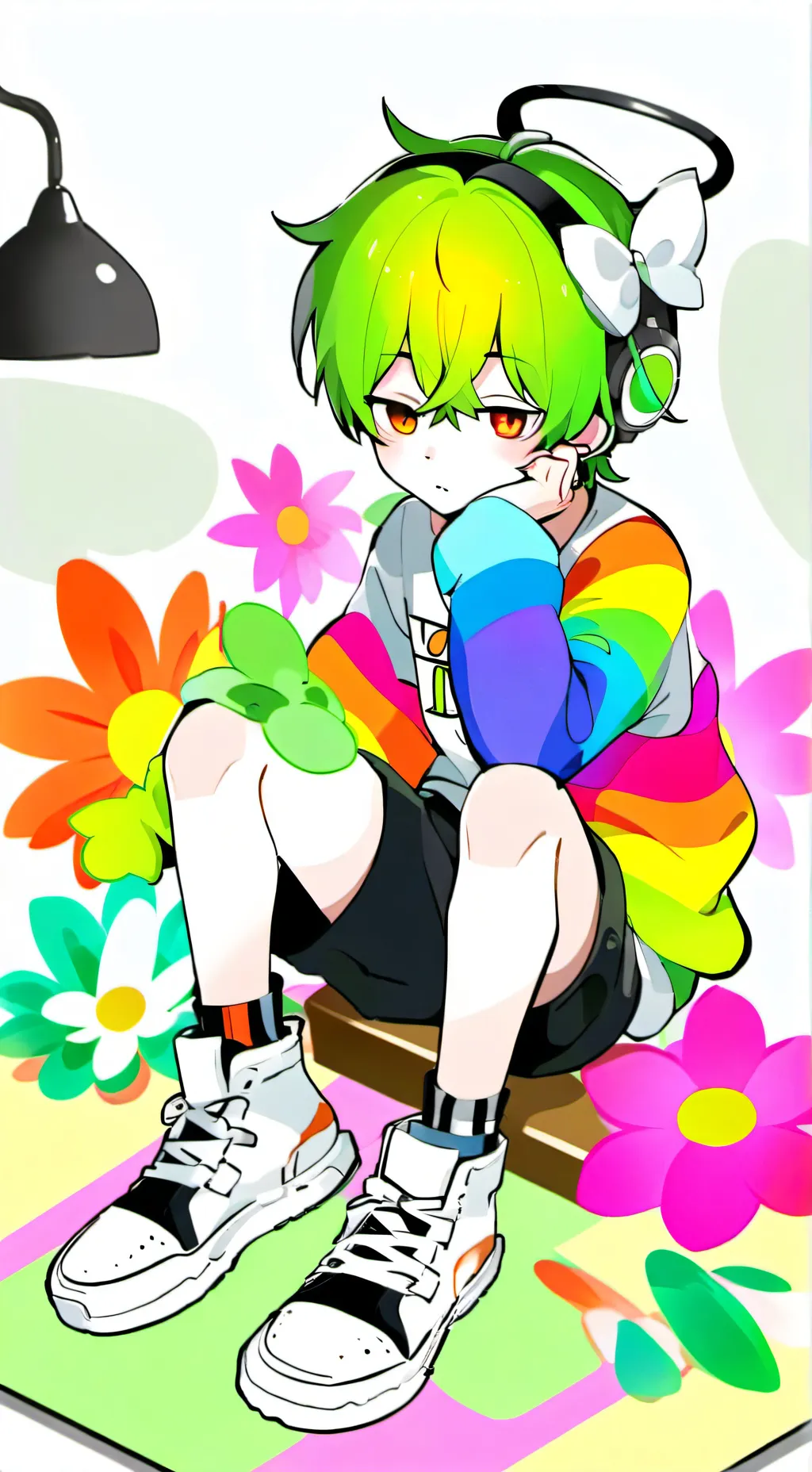 ai character: dandy x astro background