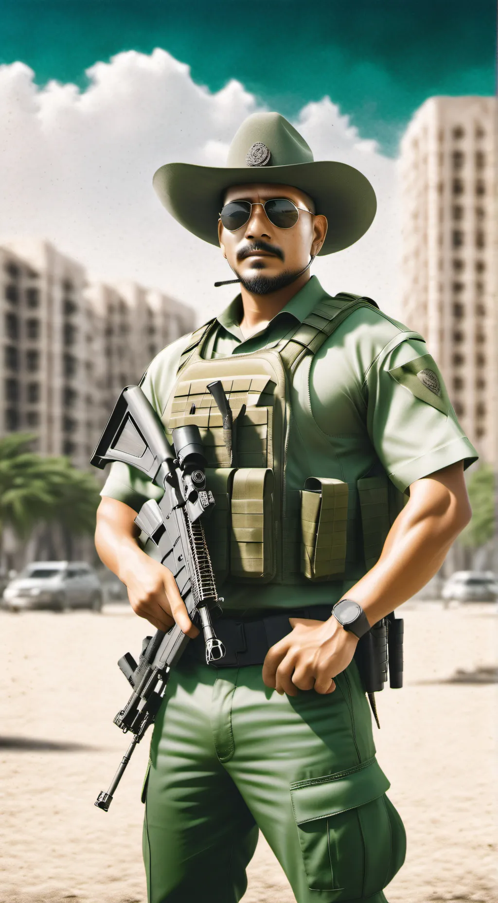 ai character: COMANDANTE  background
