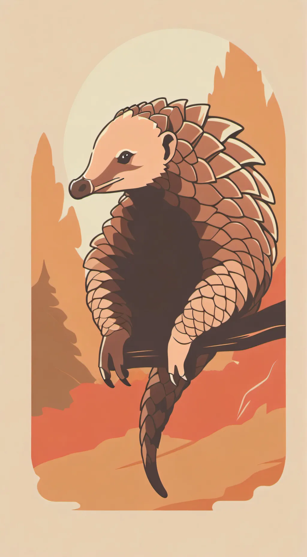 ai character: endangered animals background