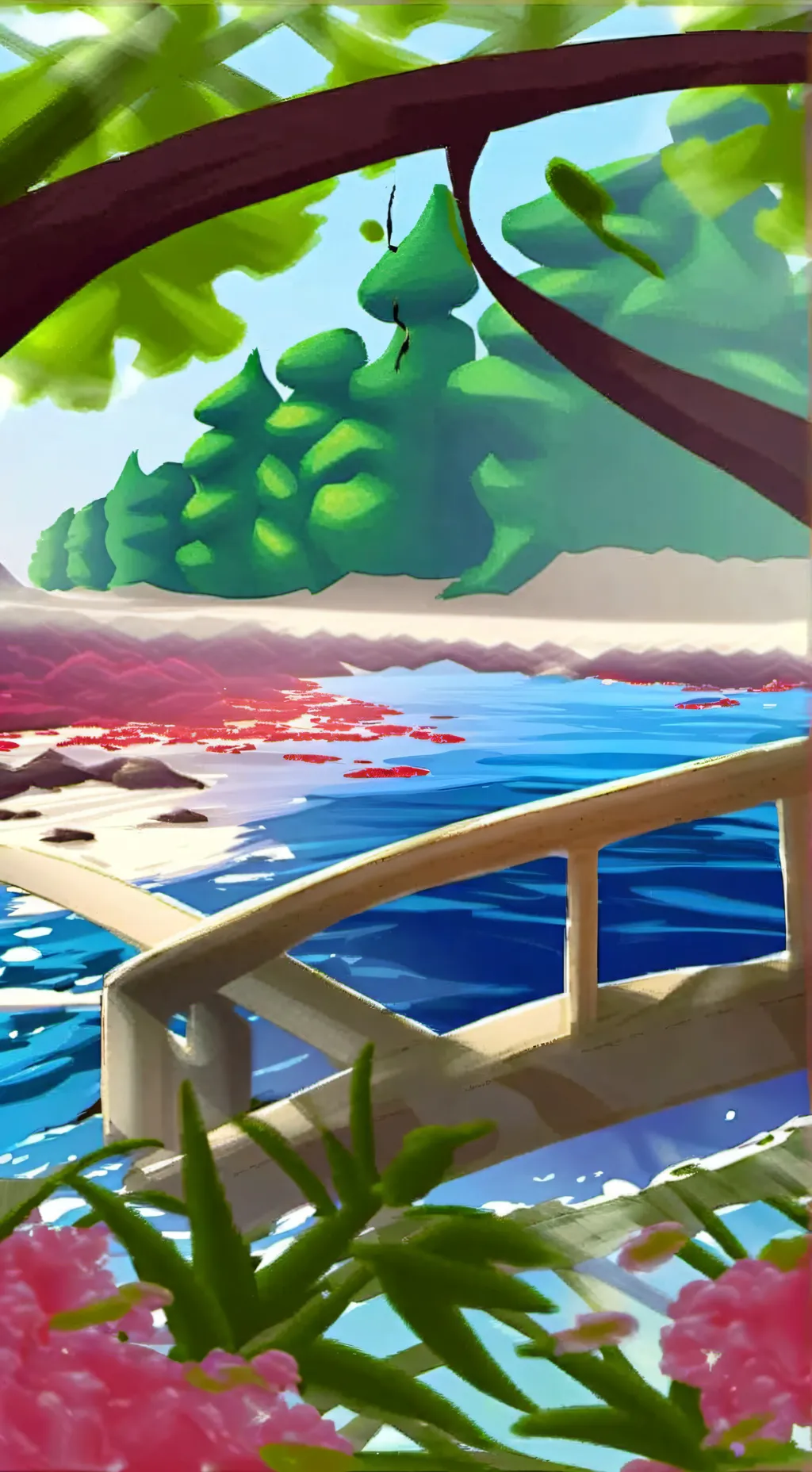 ai character: sprunki land background