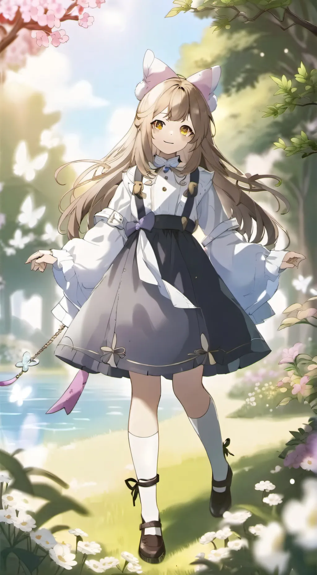 ai character: Sakura  background