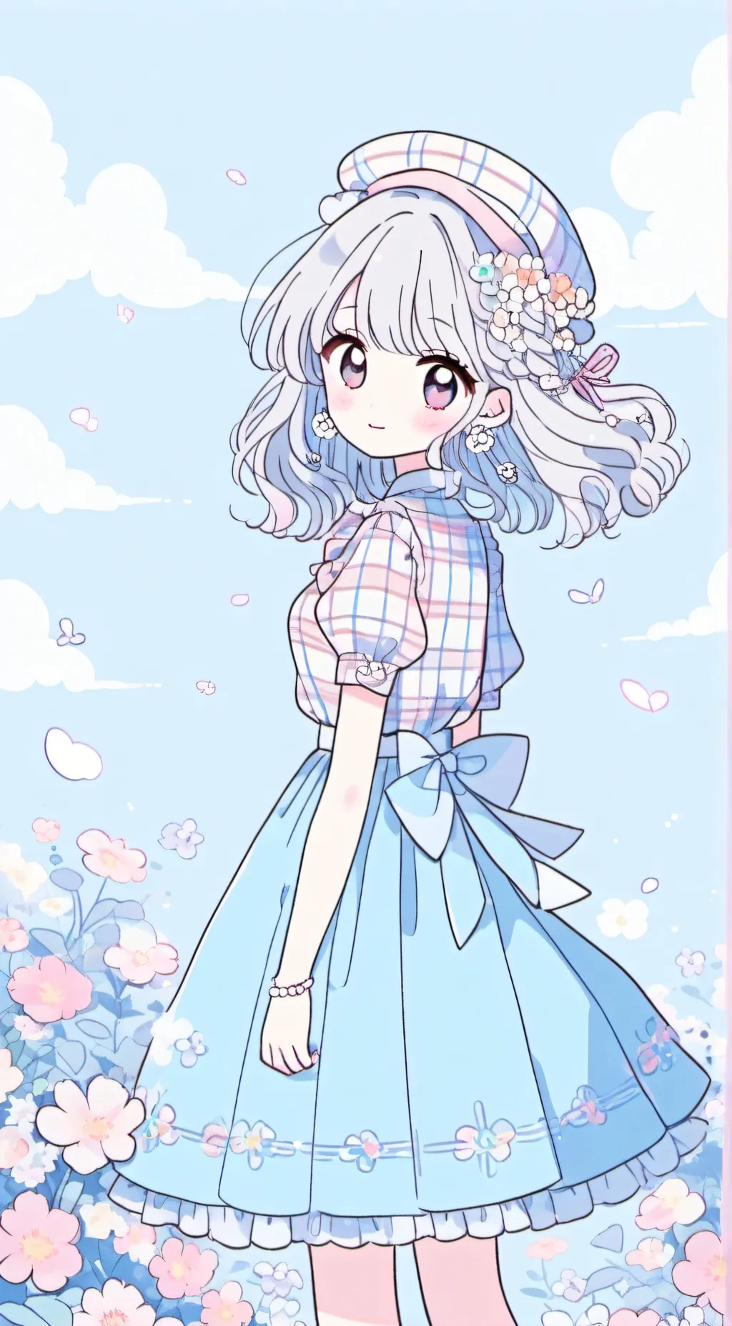 ai character: Lavender  background