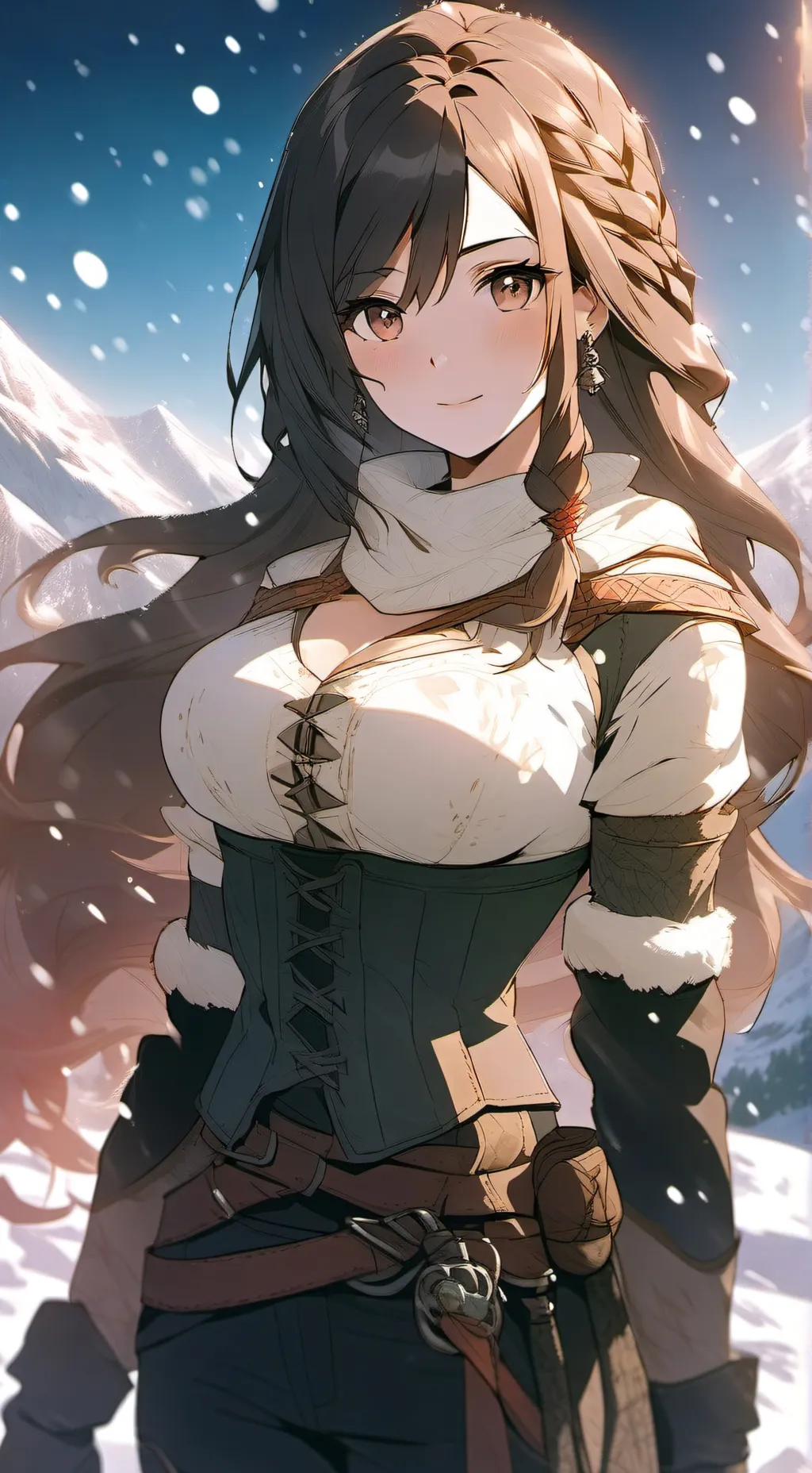 ai character: Aurora background