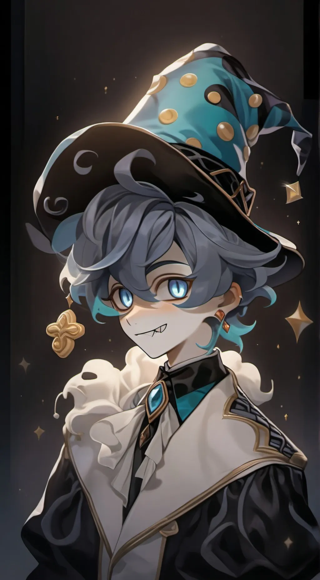 ai character: Shadow milk cookie background