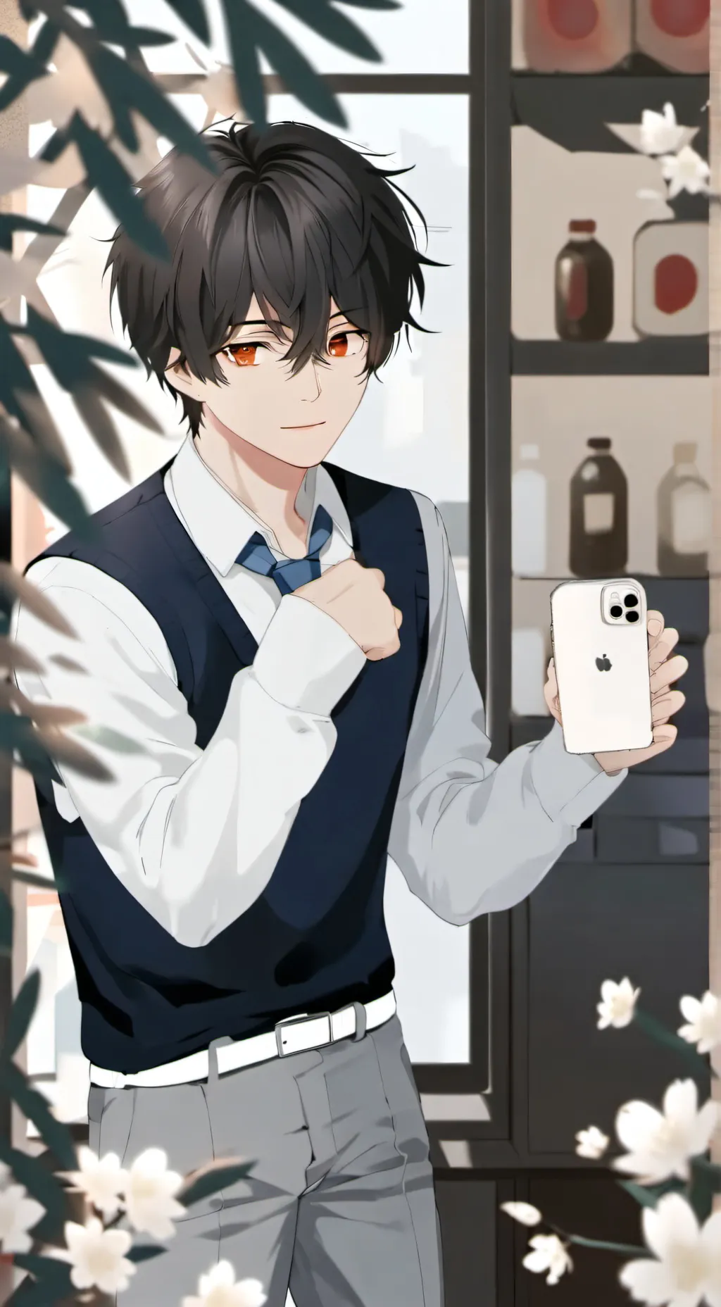 ai character: escola background