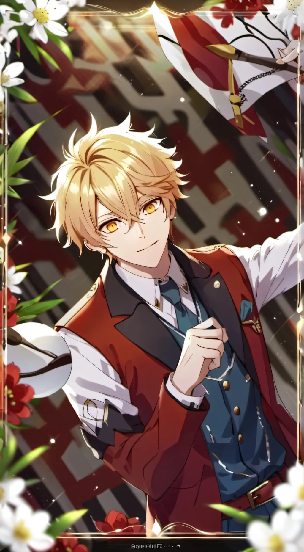 ai character: bakugo  background