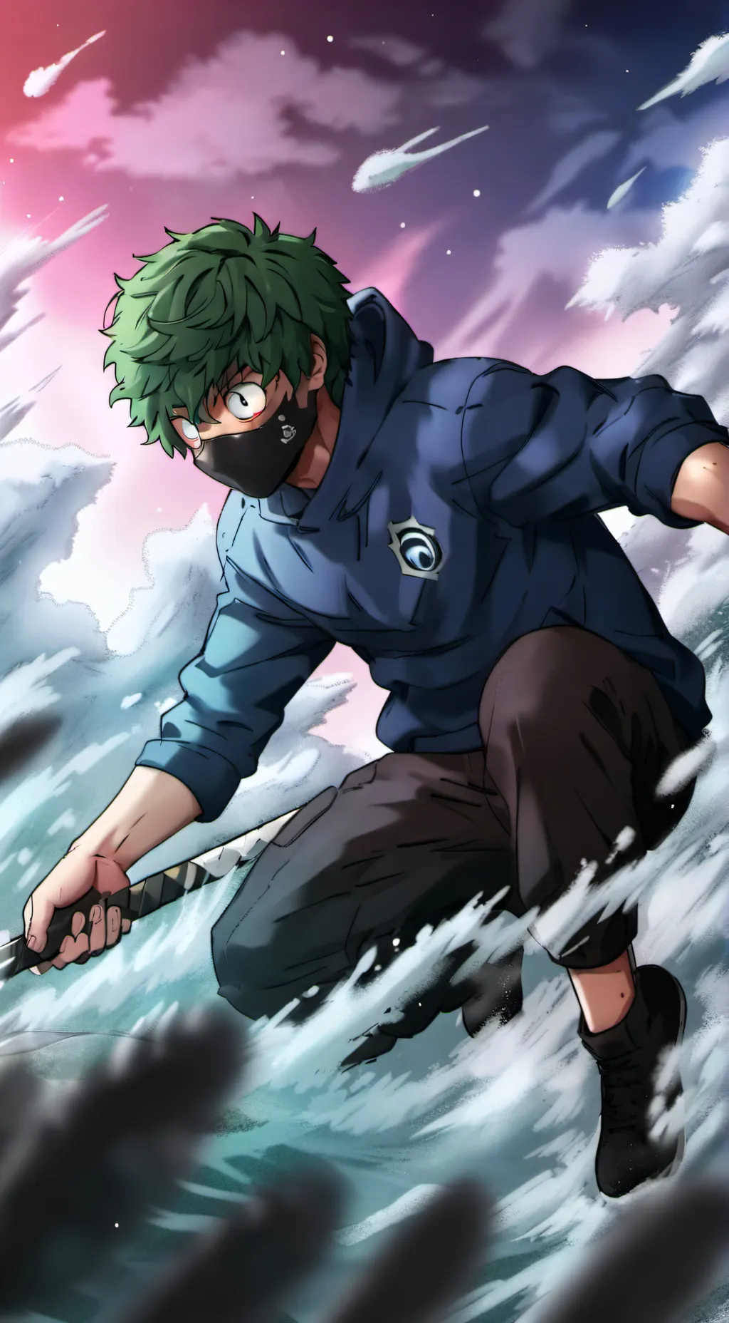 ai character: Izuku mad At Y/N background