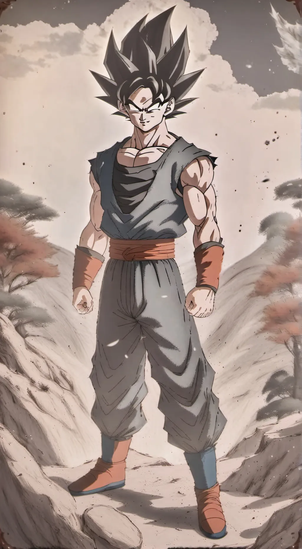 ai character: goku background