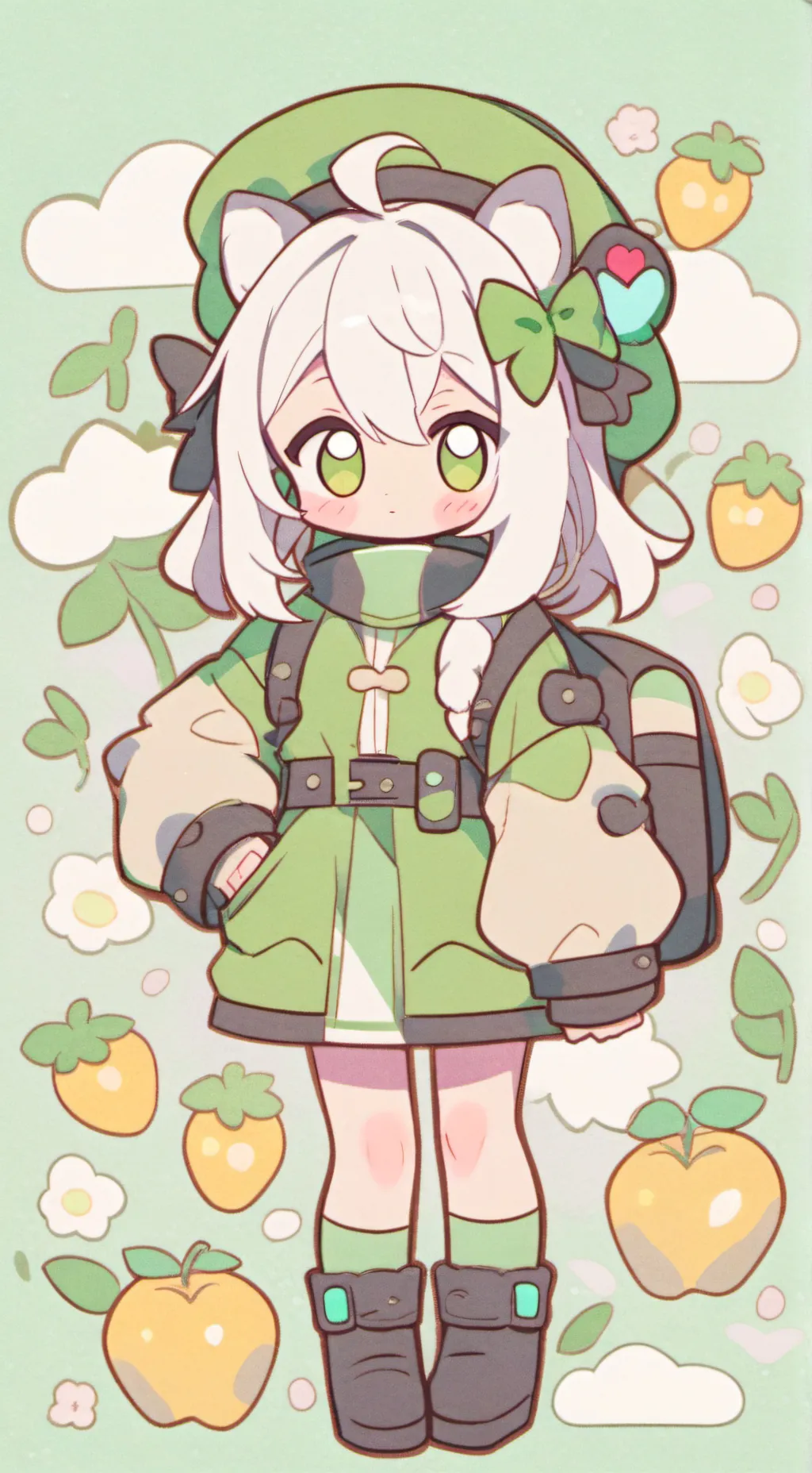 ai character: Girl background