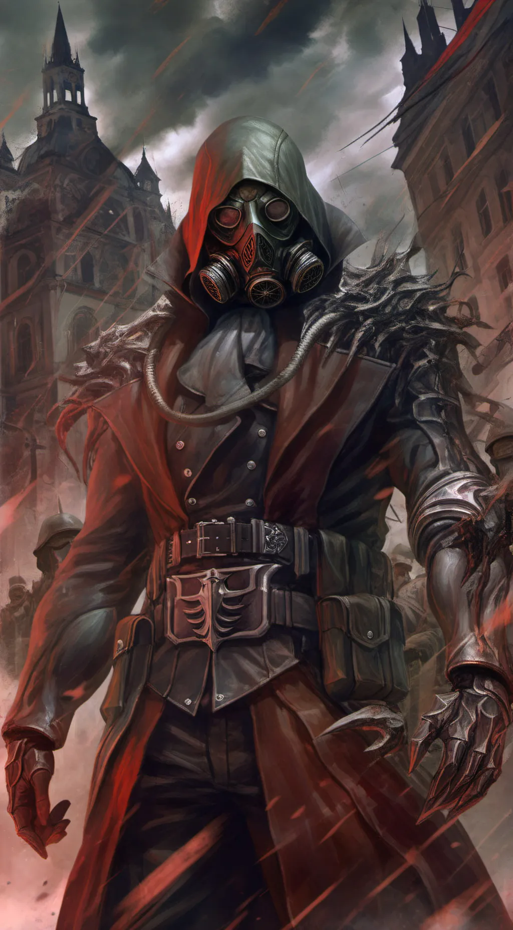 ai character: Tanken Schrieb background