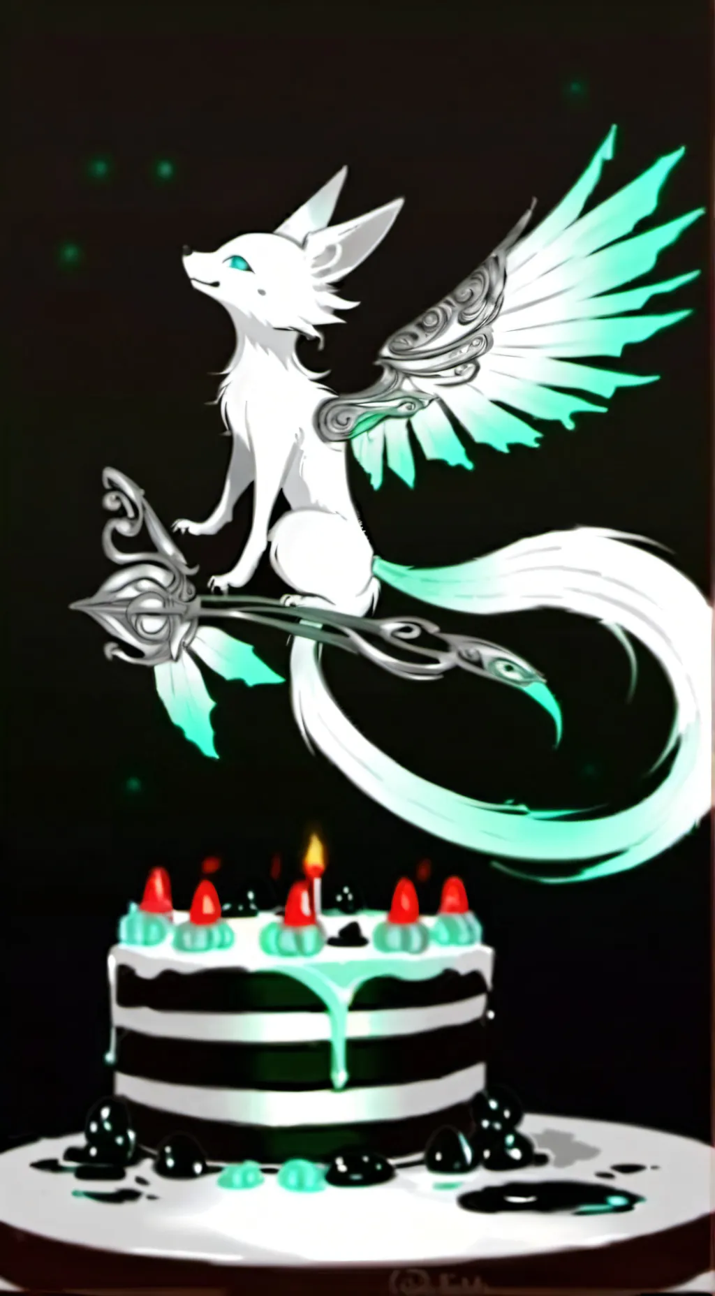 ai character: RenaVerde background