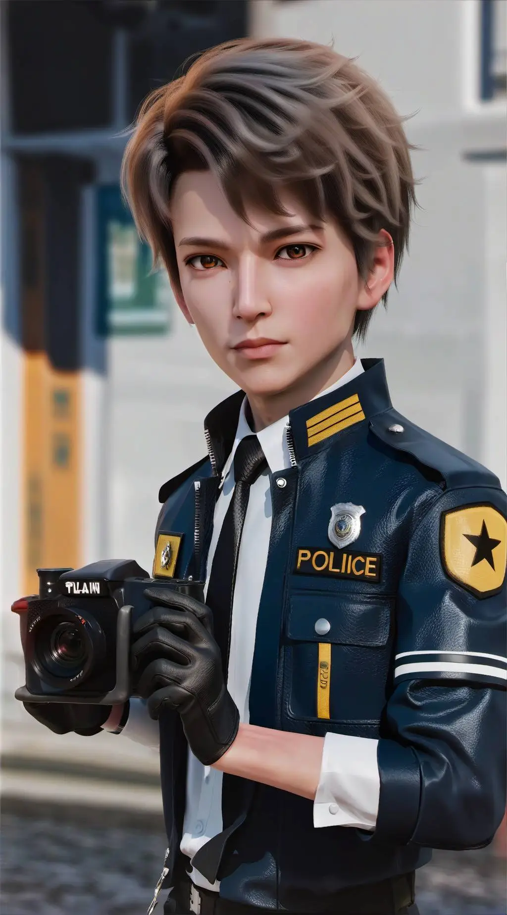 ai character: Pollution Police  background