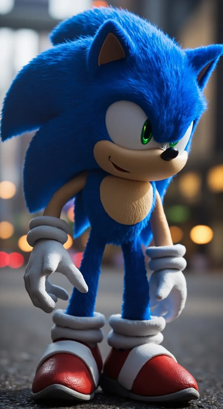 ai character: Sonic the hedgehog background