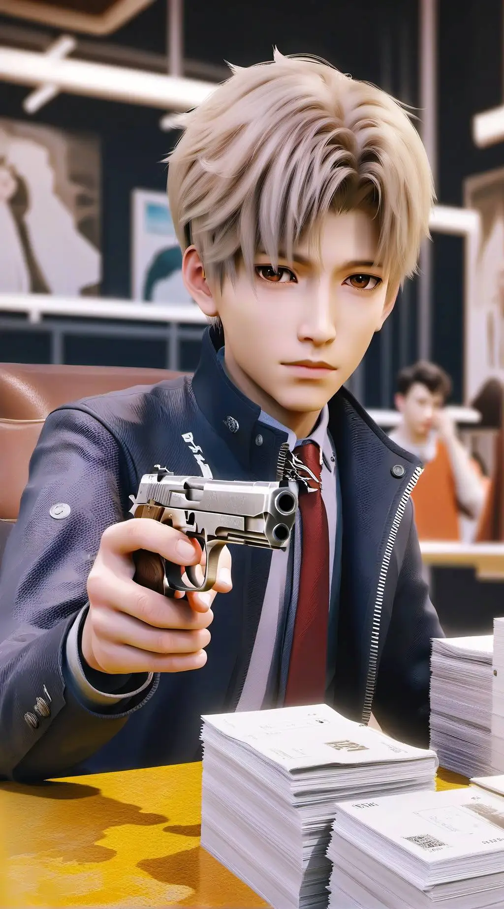 ai character: Bank Rob background