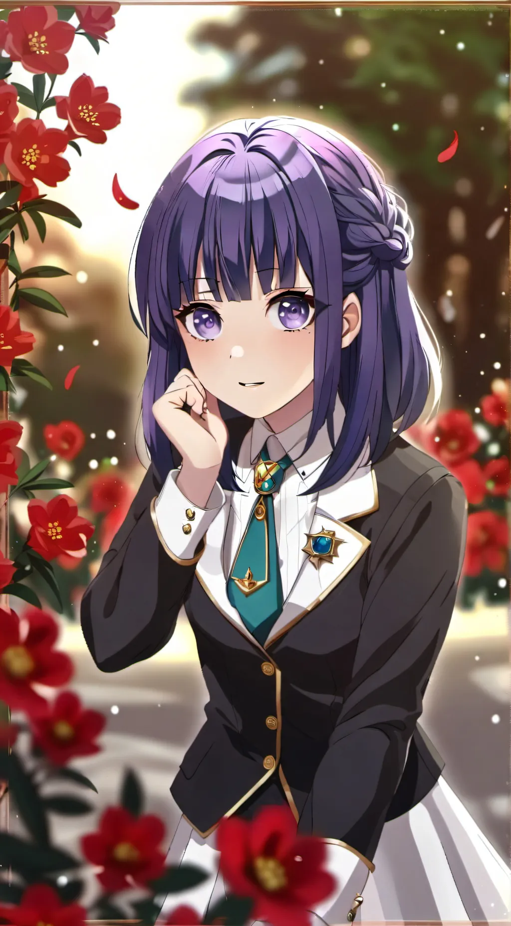 ai character: Angela  background