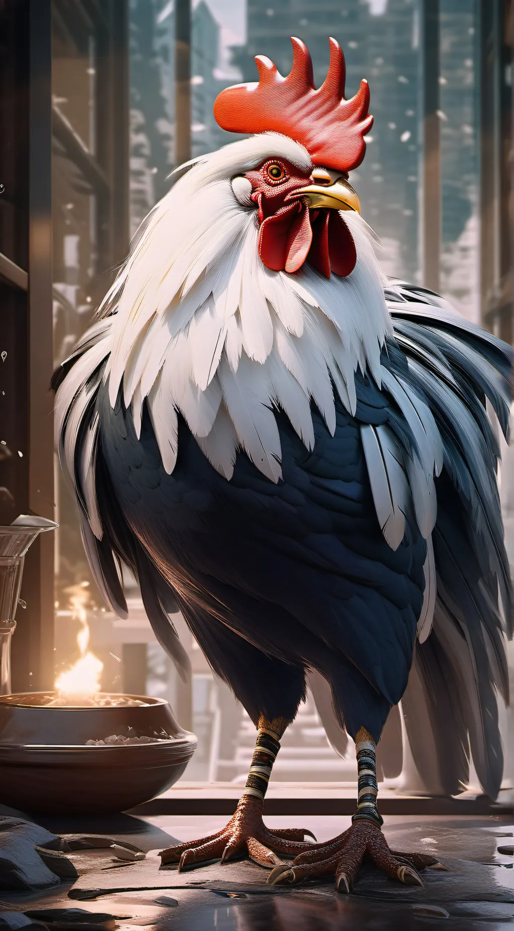 ai character: ROOSTER background
