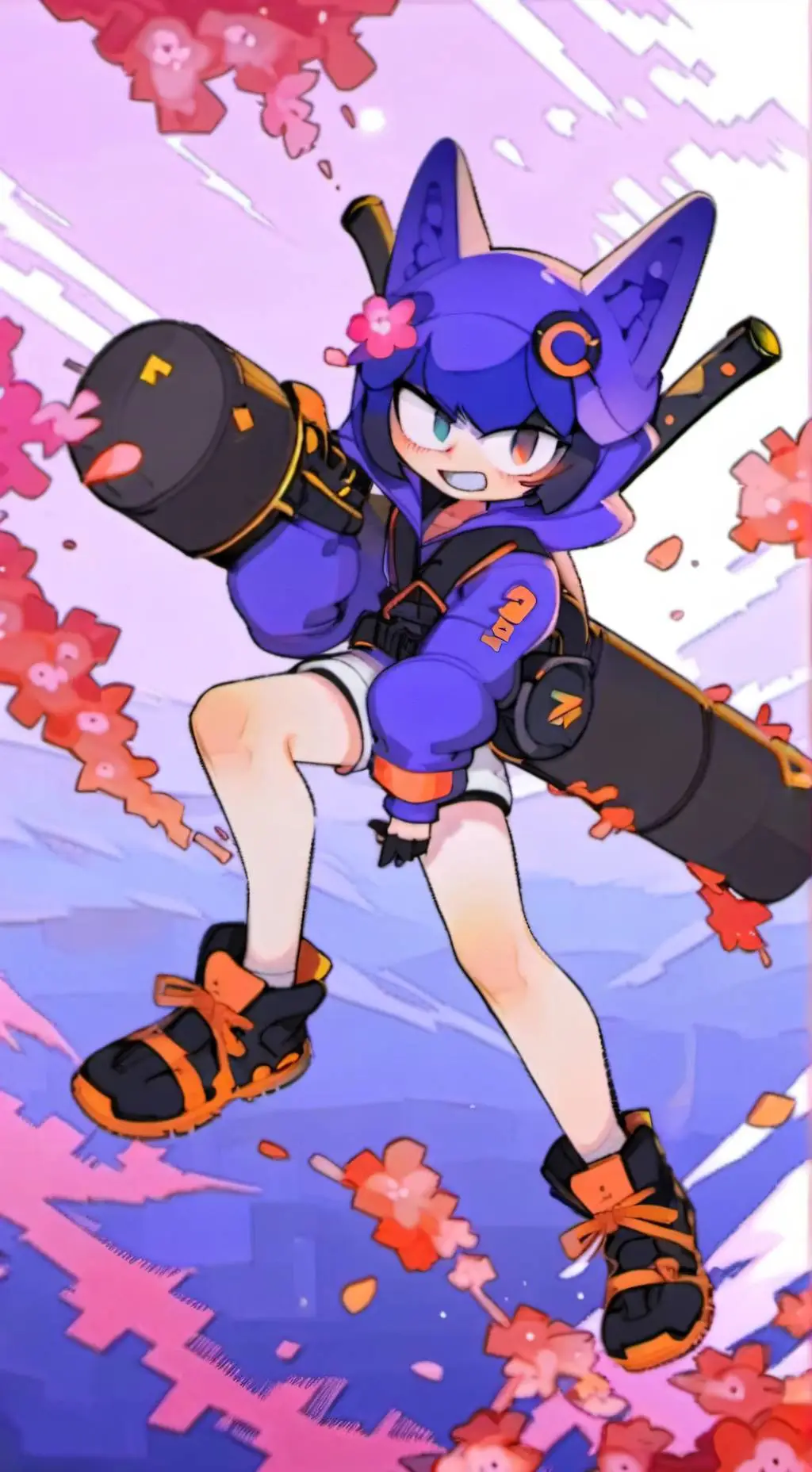 ai character: MobianHigh-Sonadow background