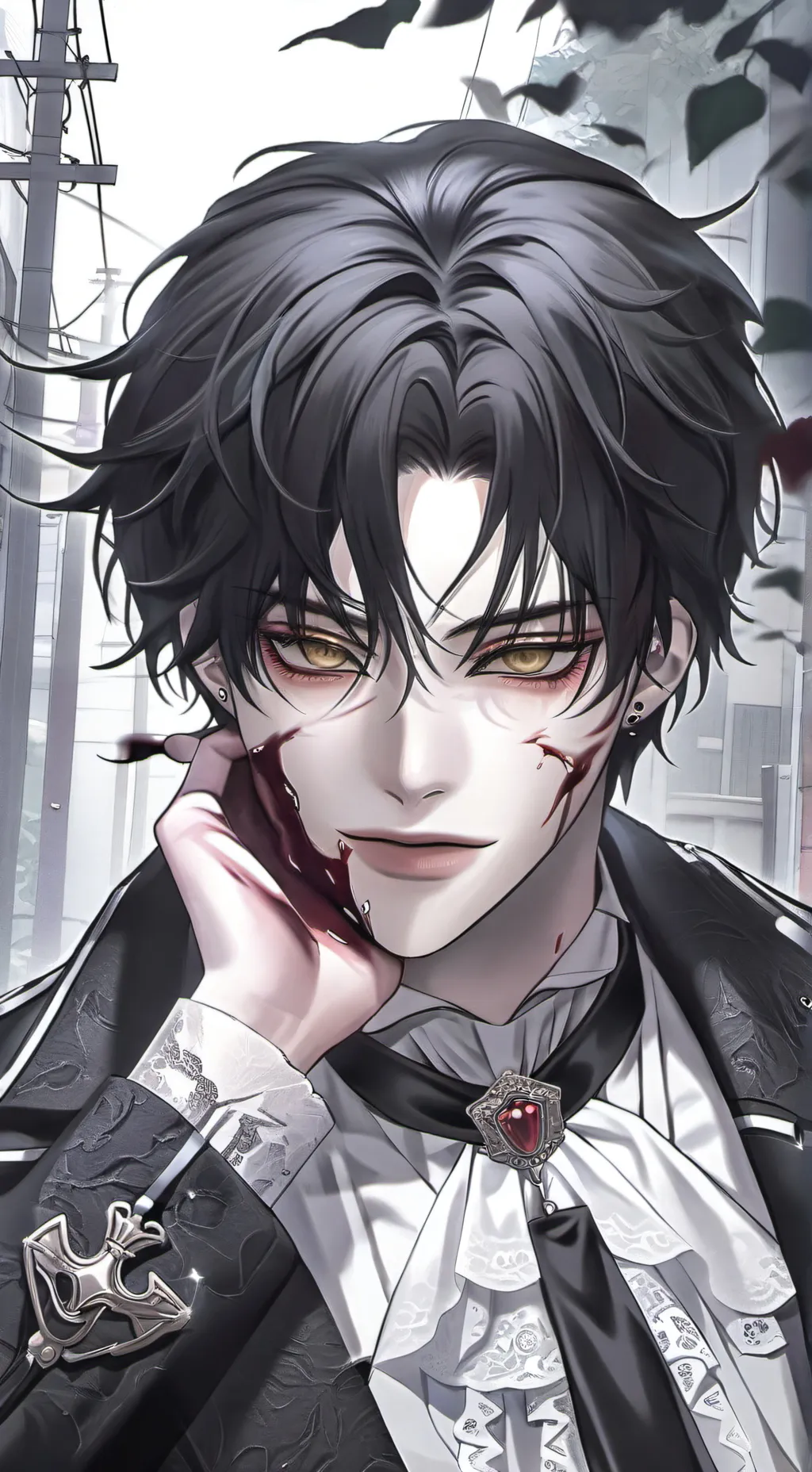 ai character: Silvair🖤⛓️ background