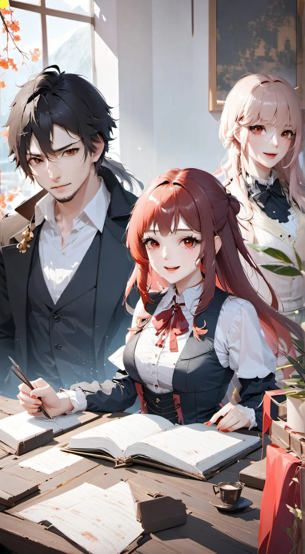 ai character: kaori background