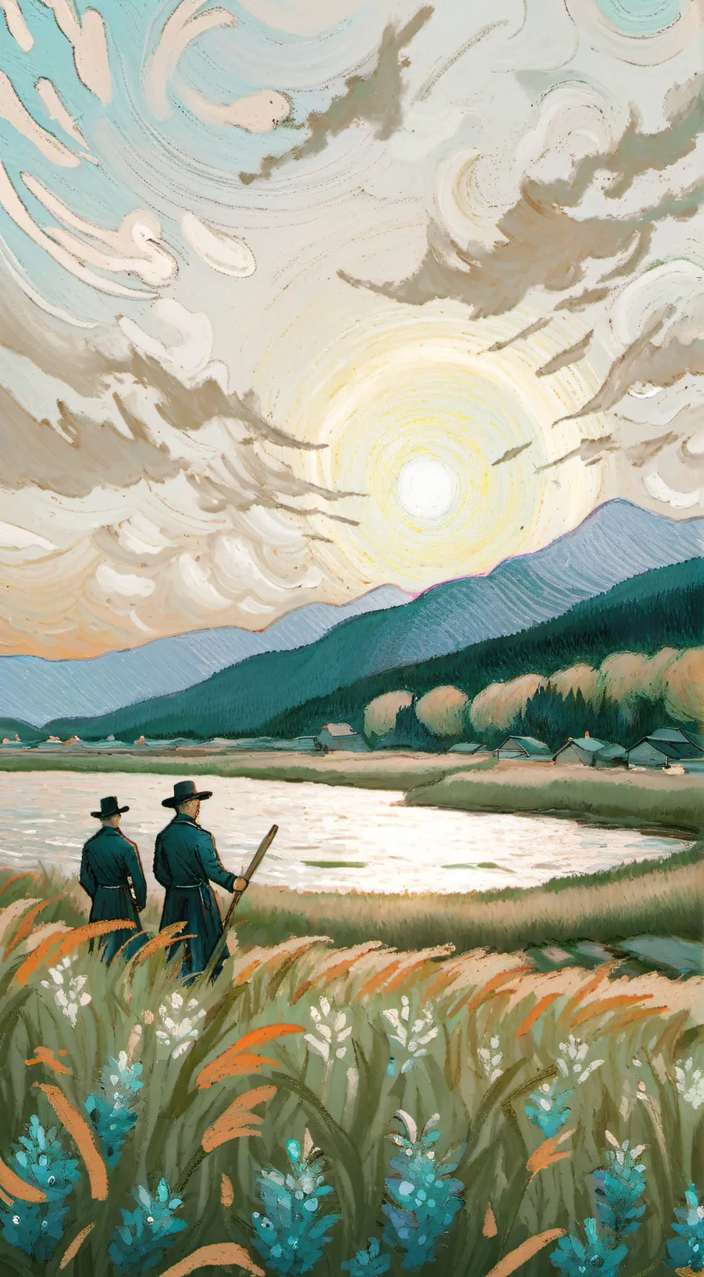 ai character: nabi y santi background