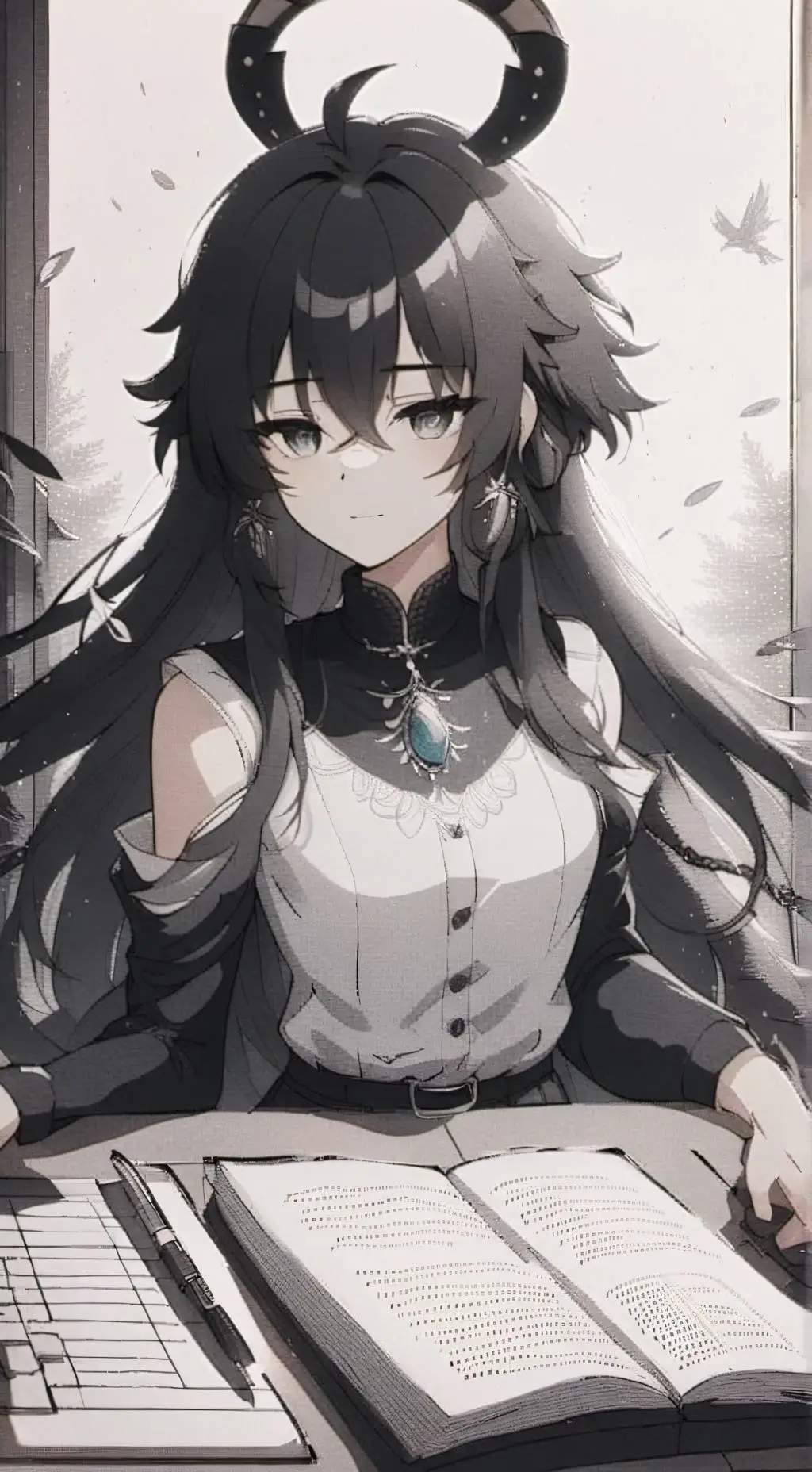 ai character: Luna background