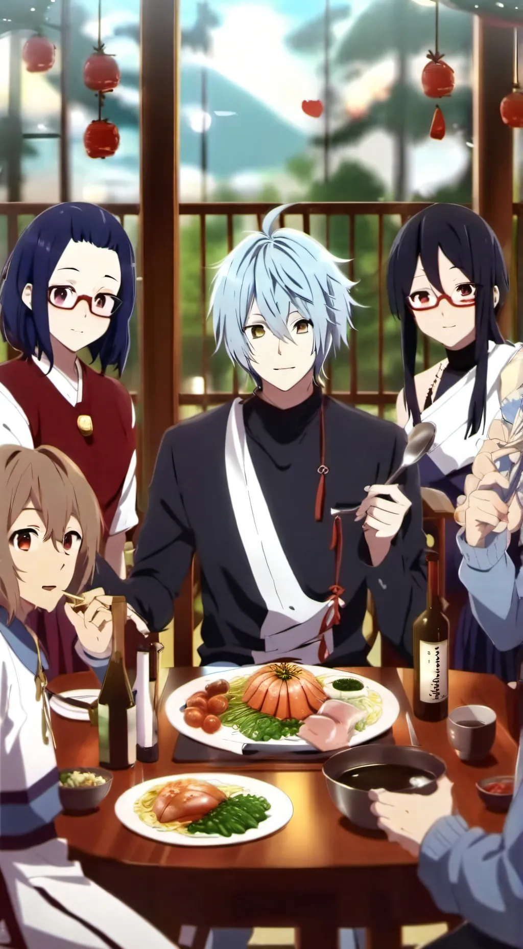 ai character: LOV VA MALL KAREN background