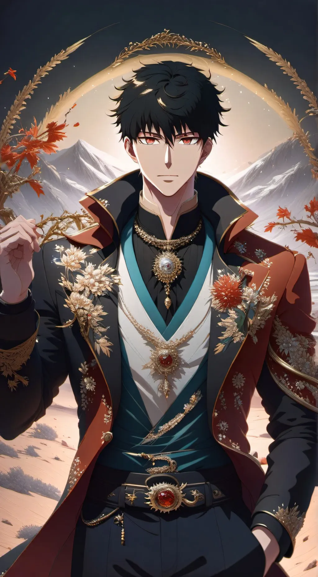 ai character: Kirishima Miyama  background