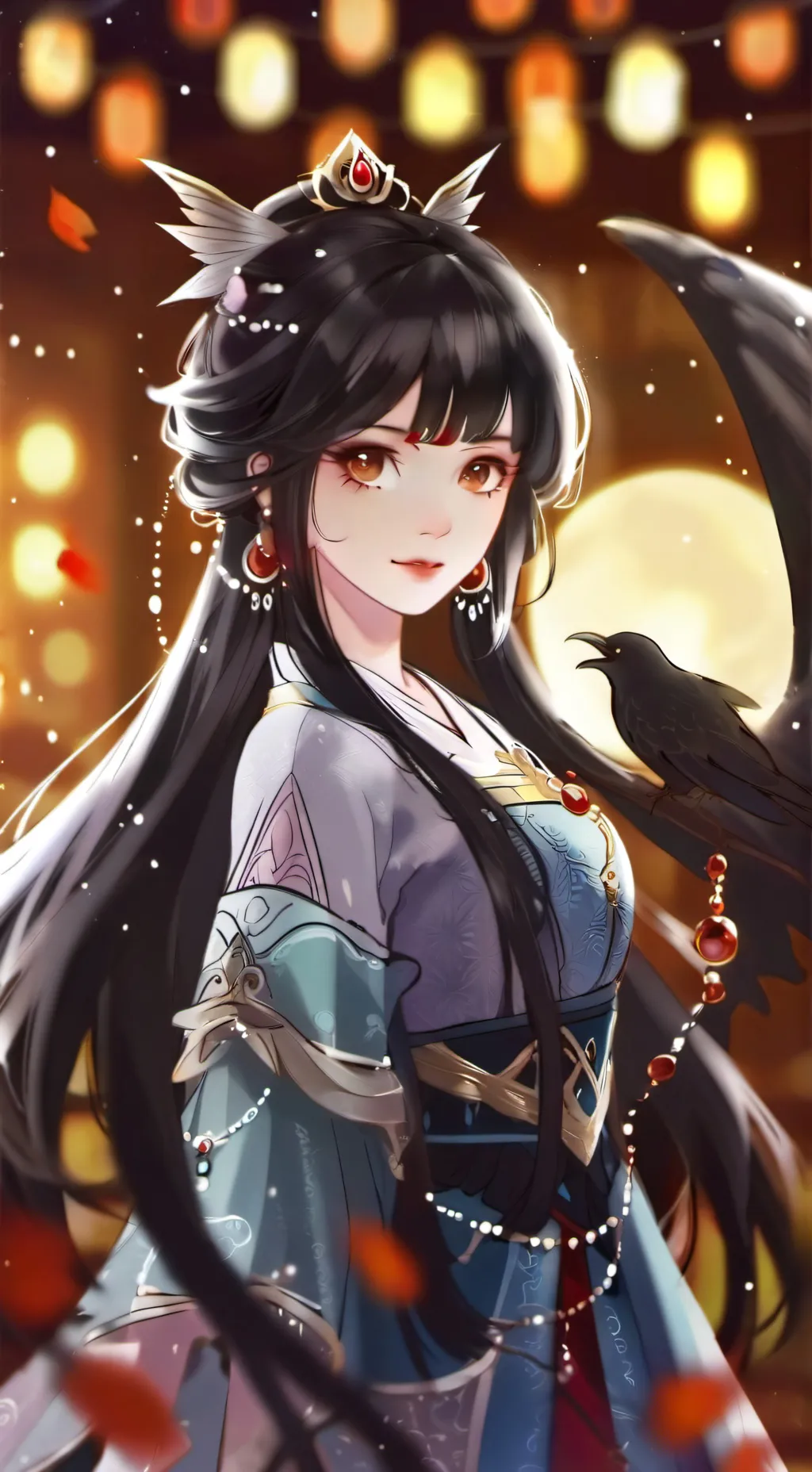 ai character: Selene  background