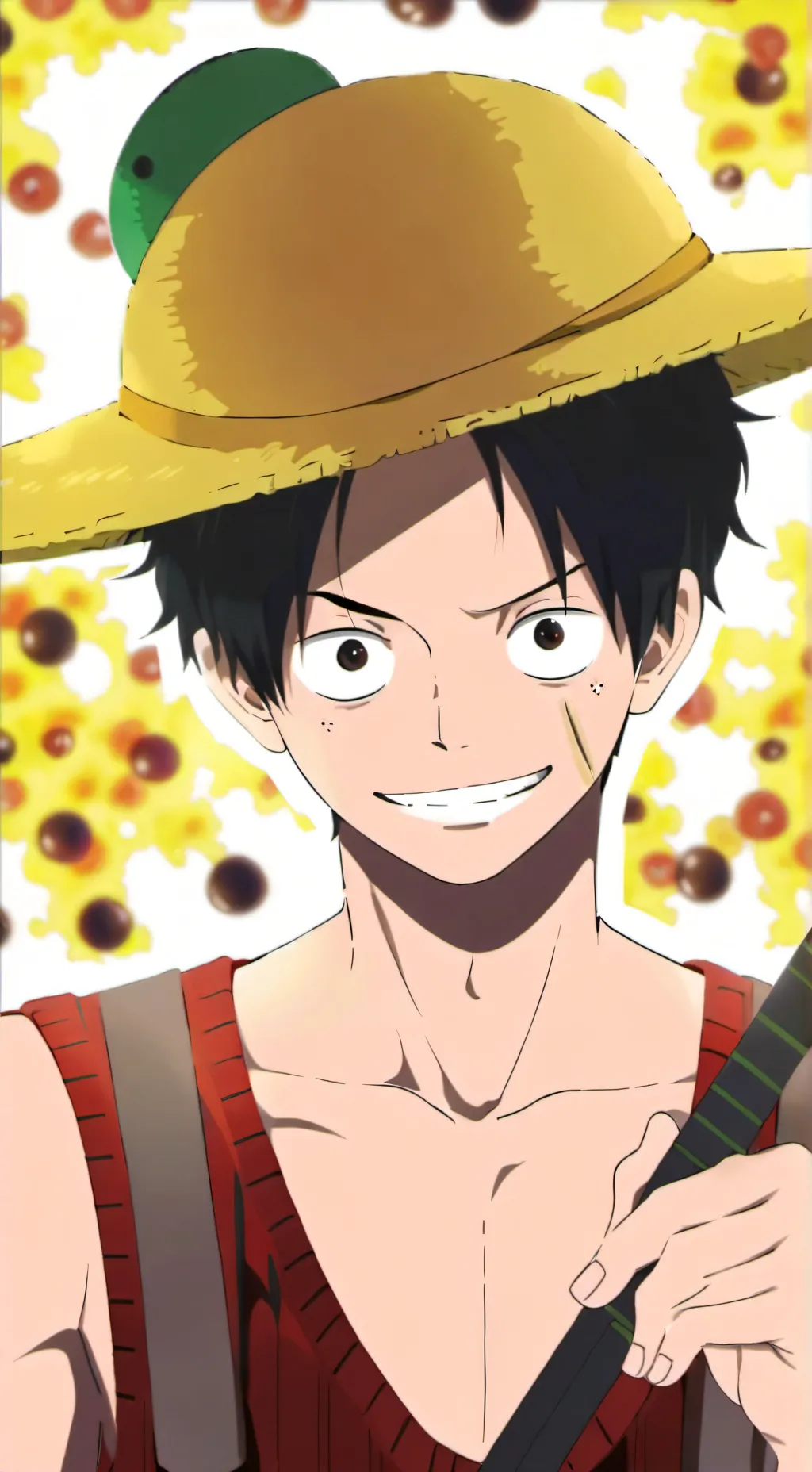 ai character: Luffy background