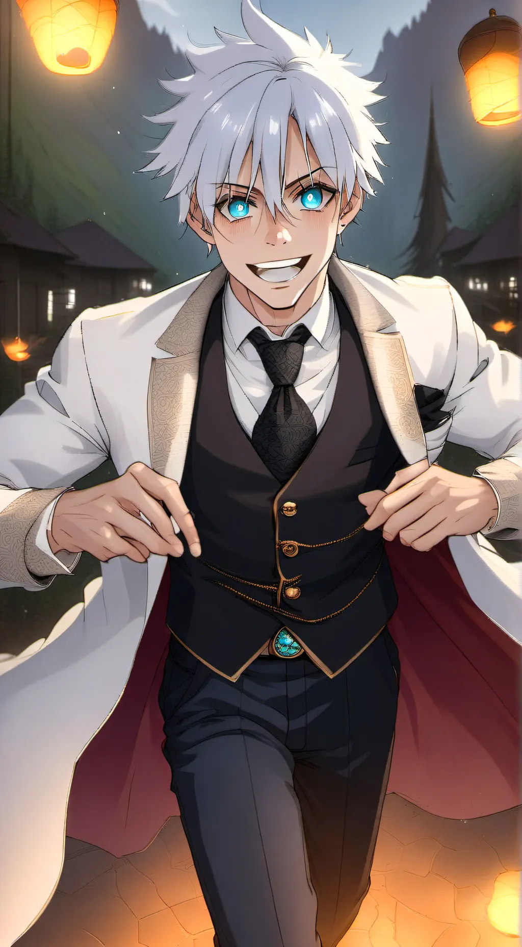 ai character: Gojo sotoru  background