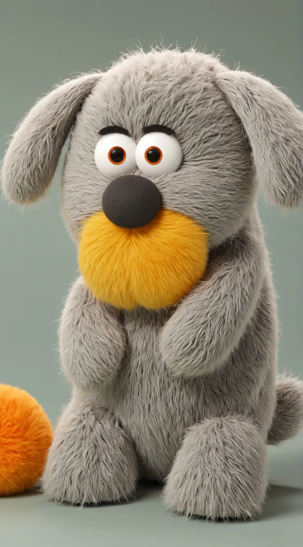 ai character: Grey background