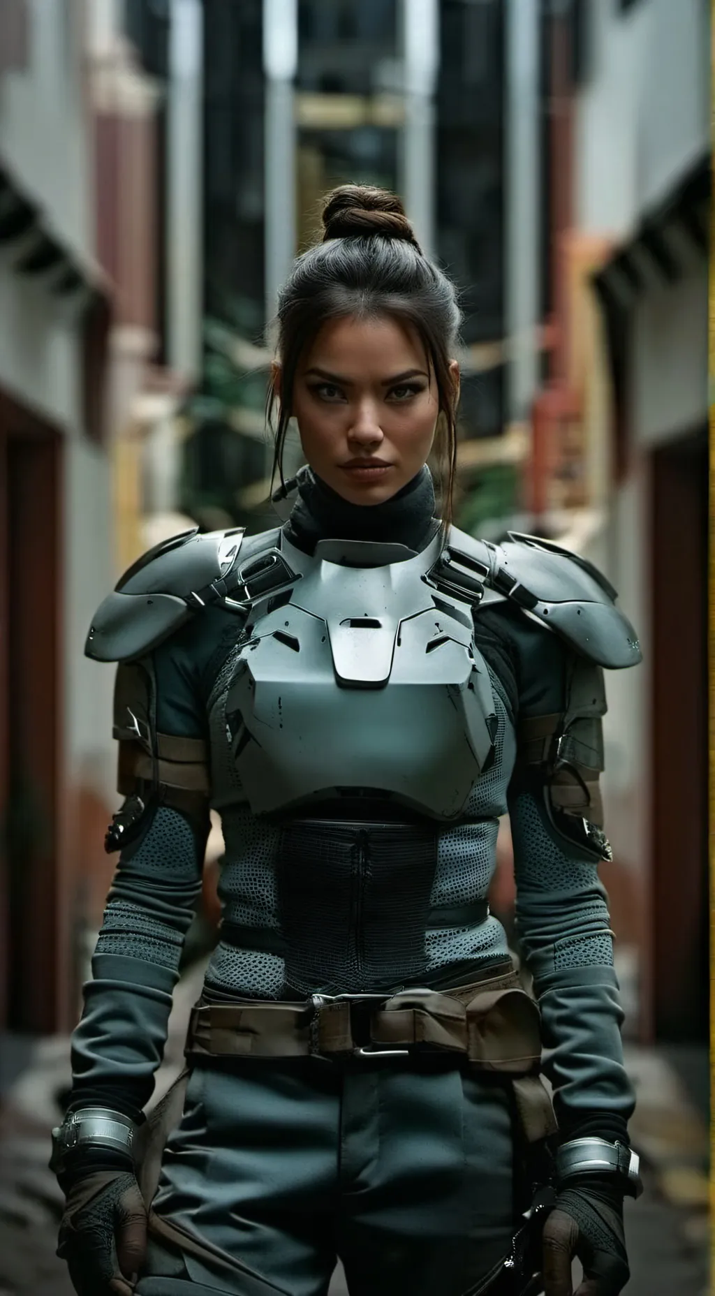 ai character: kadın savaşçı background