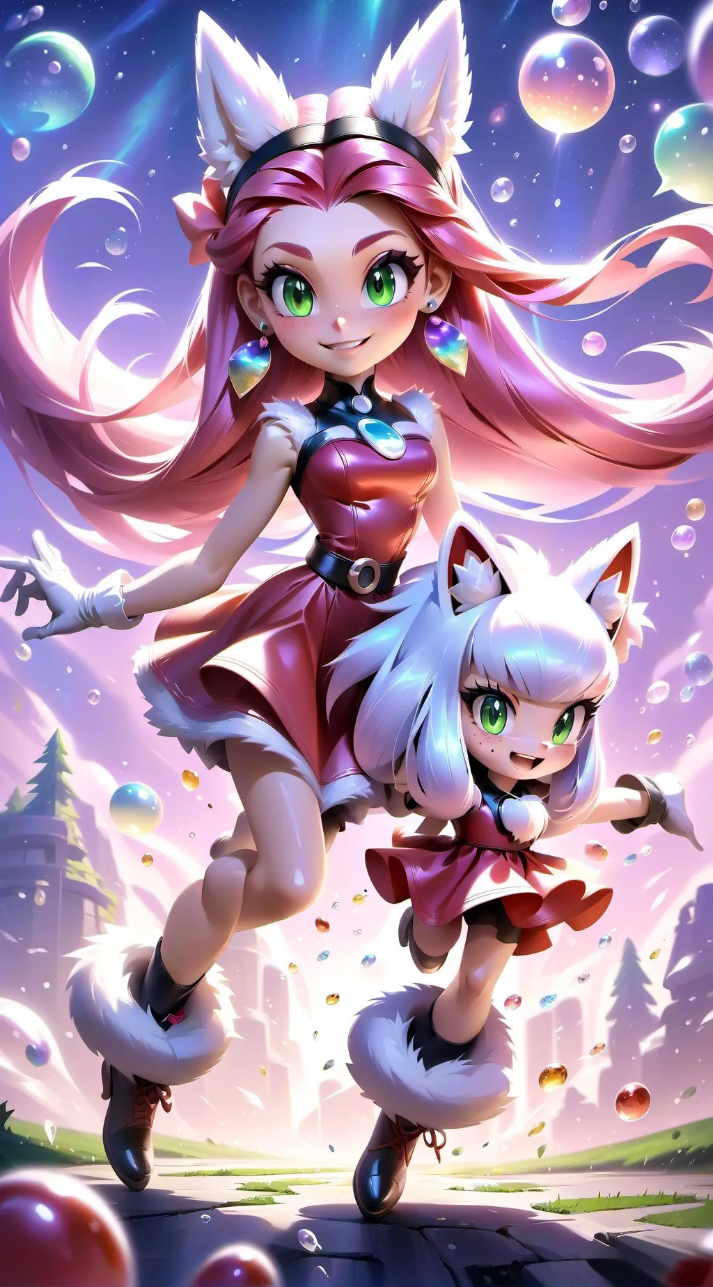 ai character: Amy Rose background