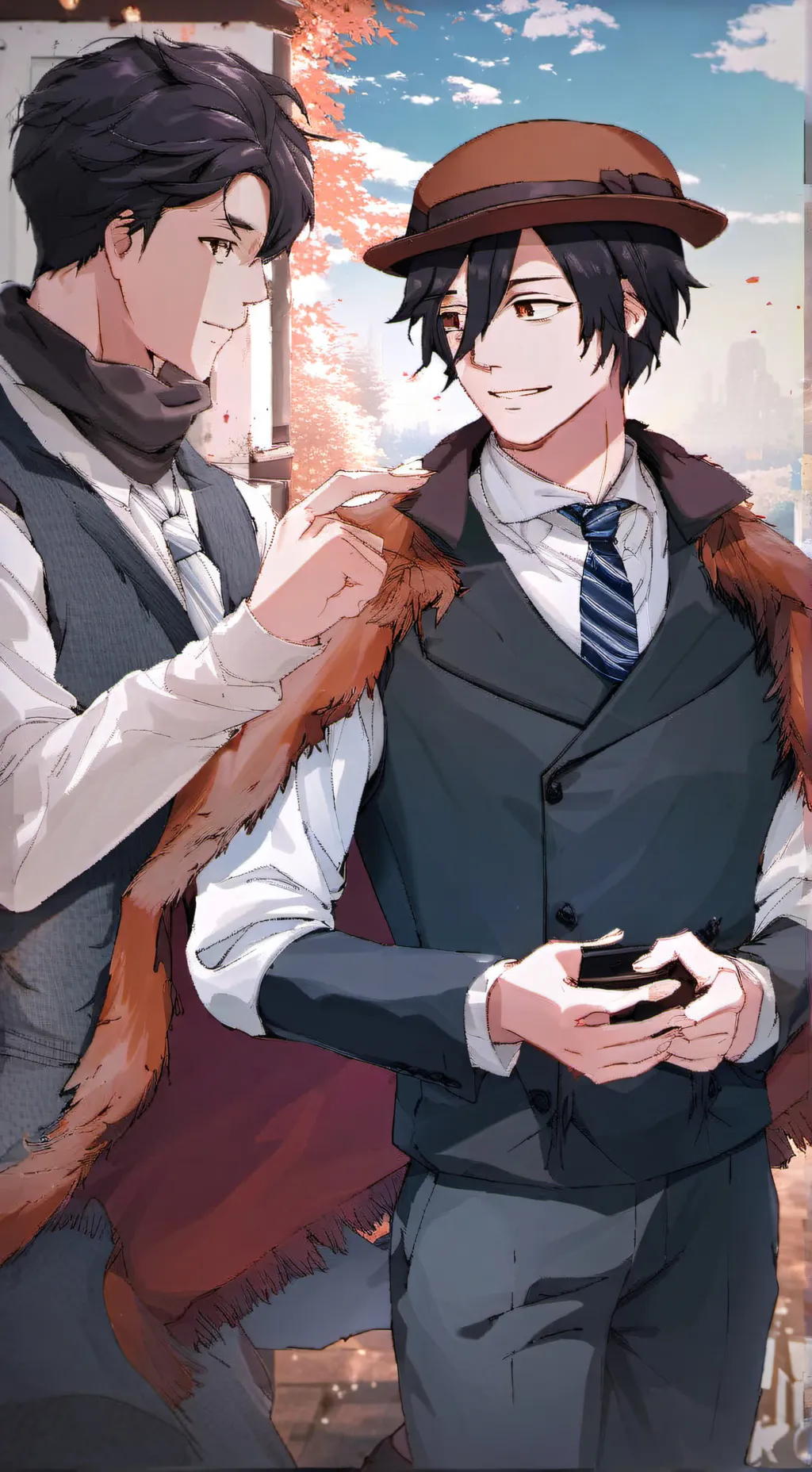 ai character: Ranpo Edogawa  background