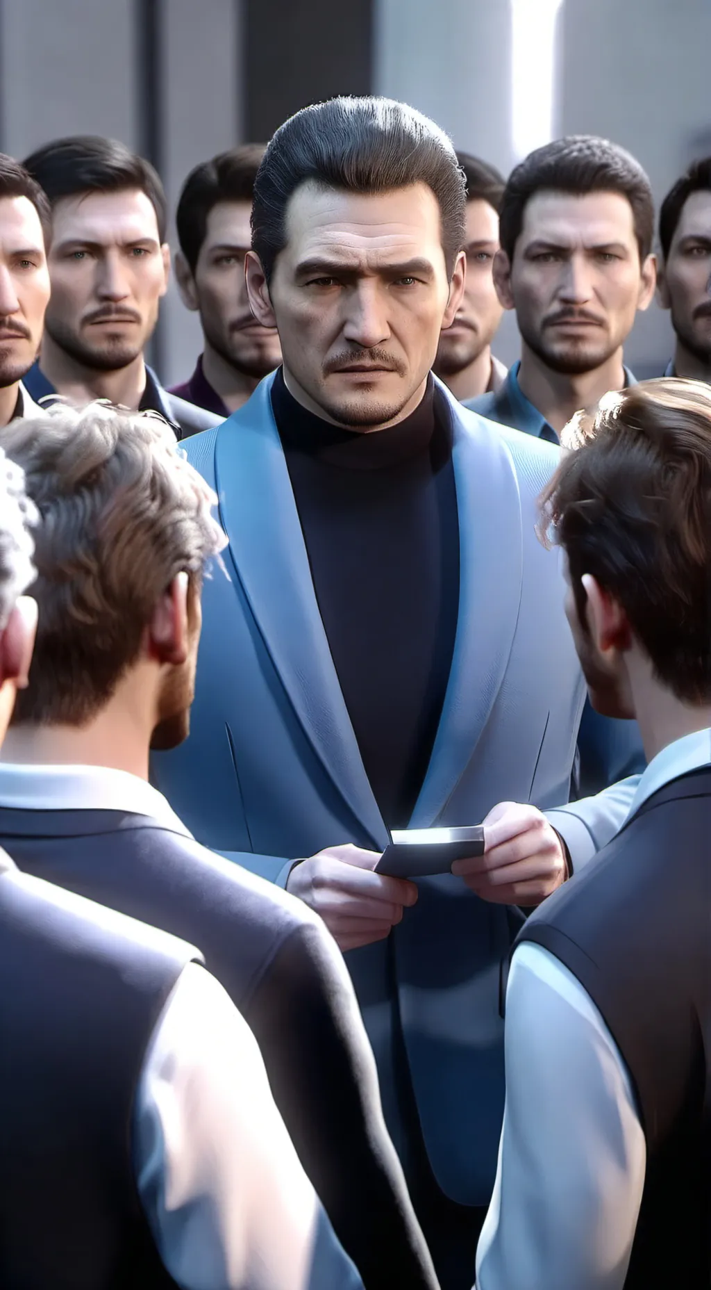 ai character: mikulaš černak background