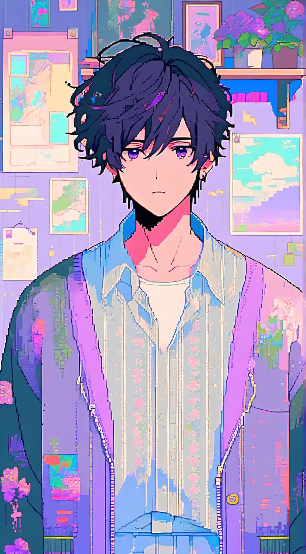 ai character: Saxton background