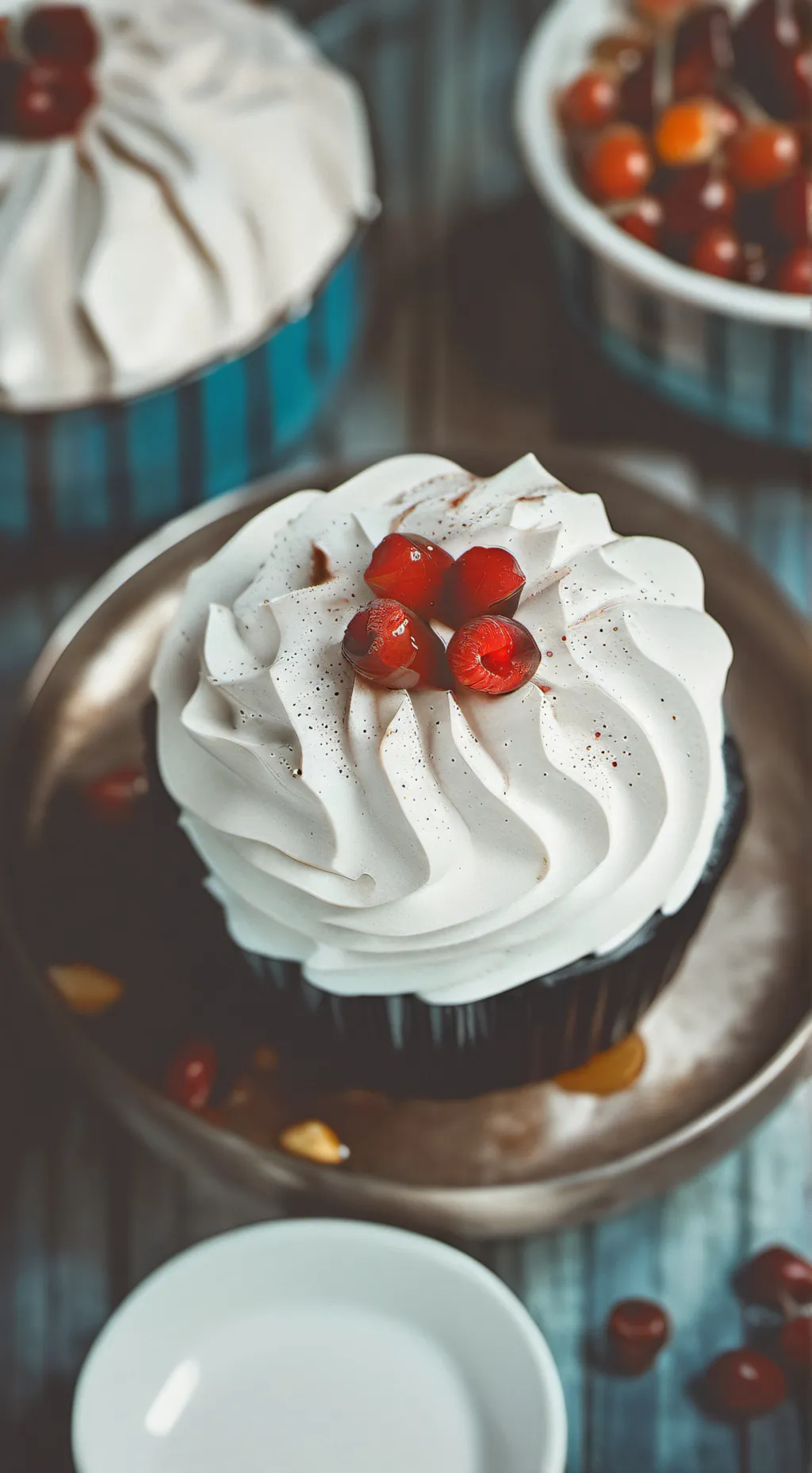 ai character: cupcake background