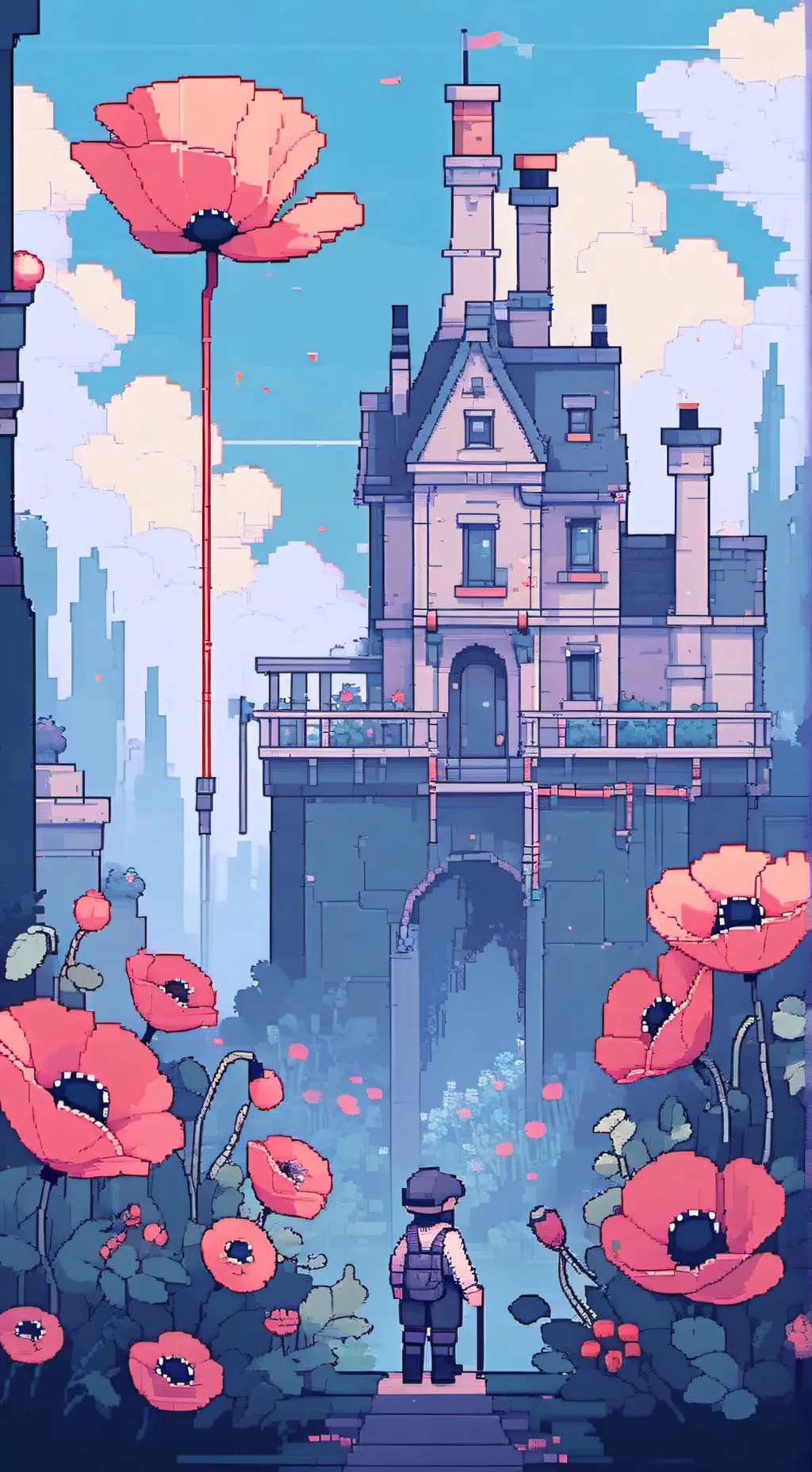 ai character: poppy background