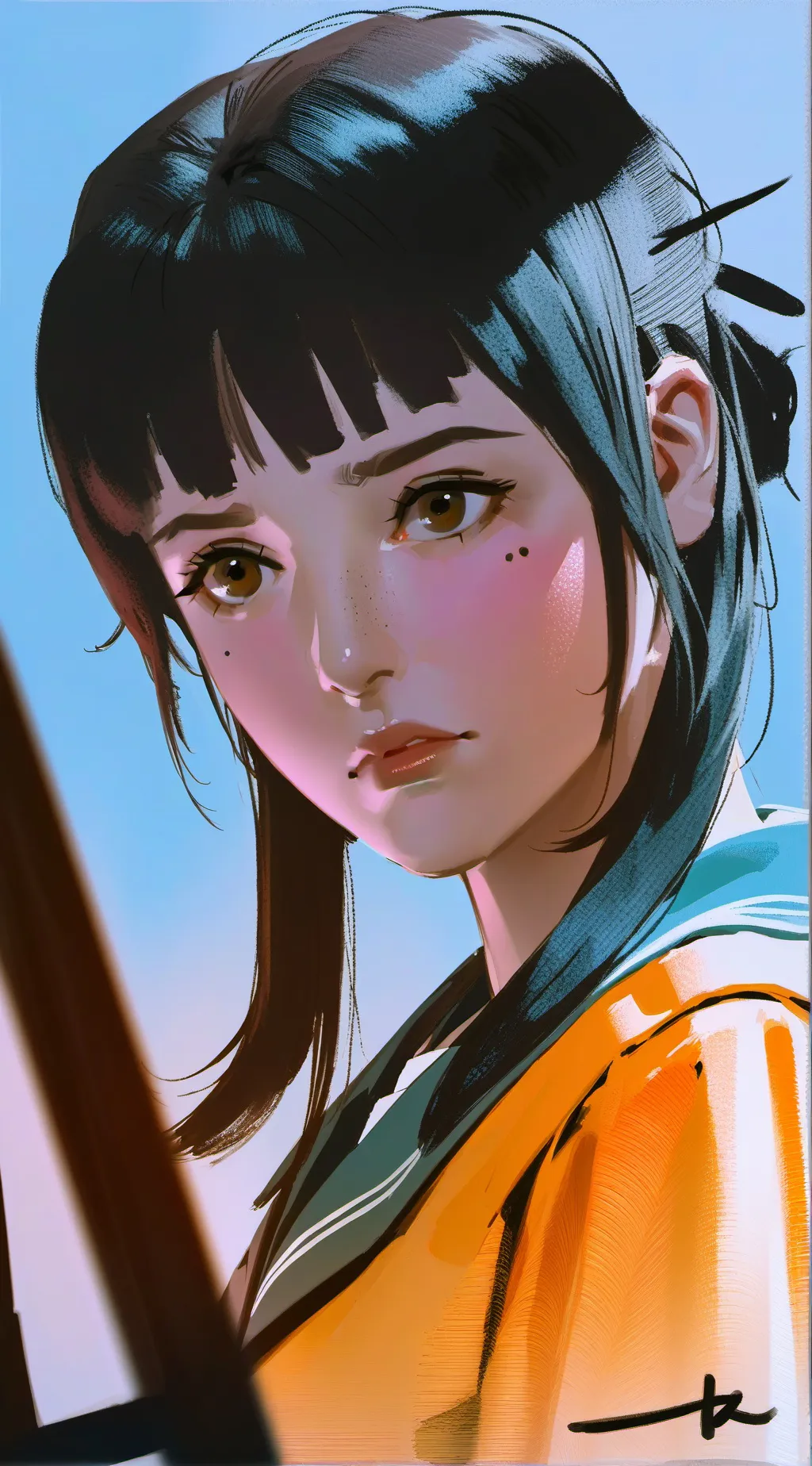 ai character: Madison the Worryw background