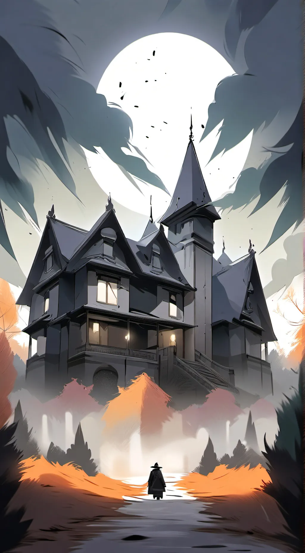 ai character: Sonic haunted background