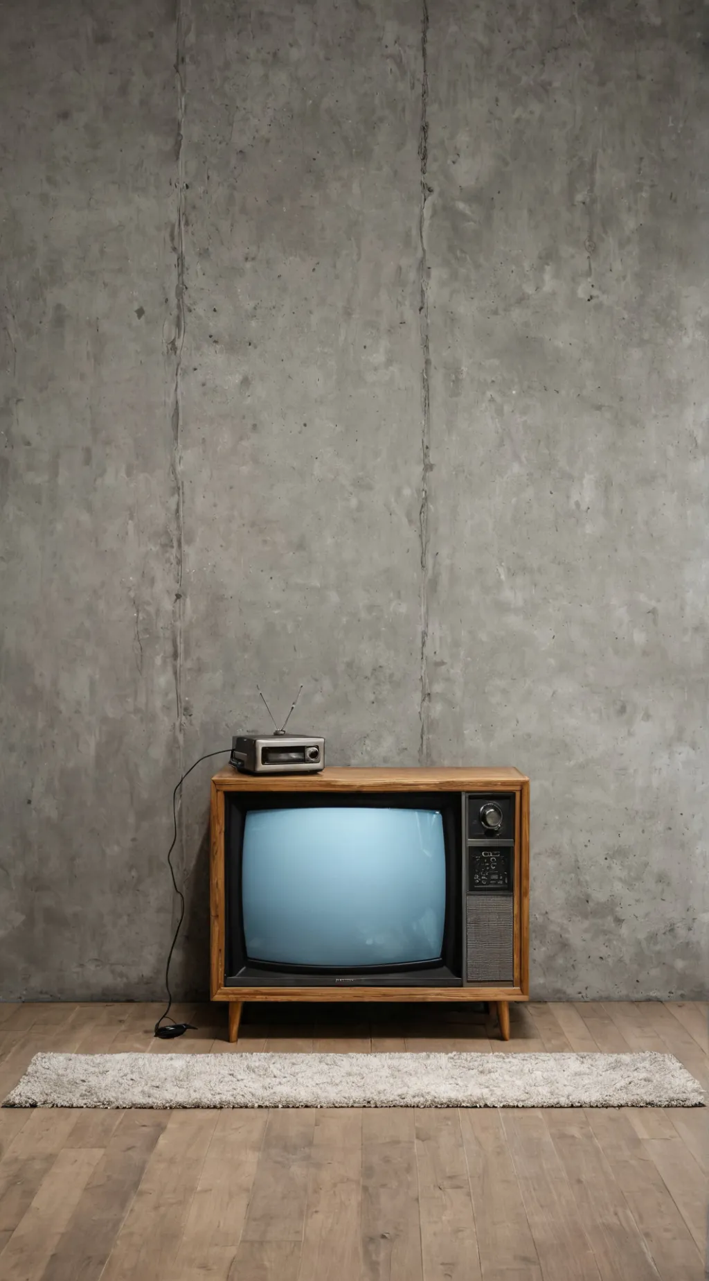 ai character: tv man background