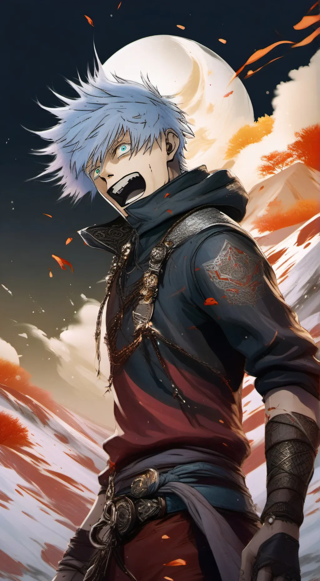 ai character: Satoru gojo background